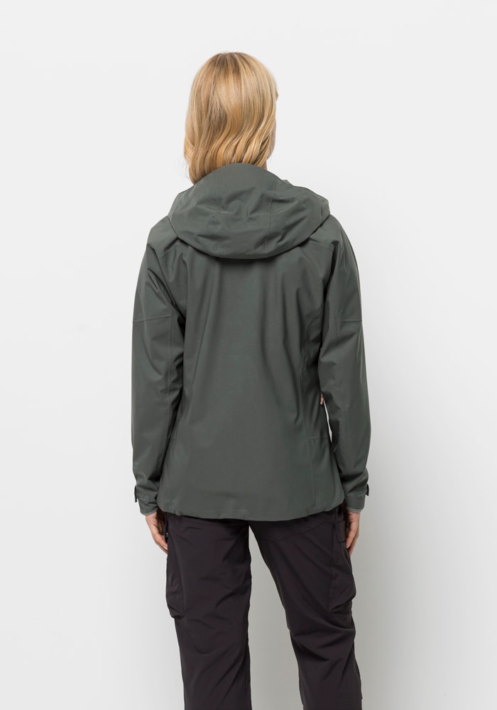 Jack Wolfskin Outdoorjacke »KAMMWEG 2L JKT W«, mit Kapuze