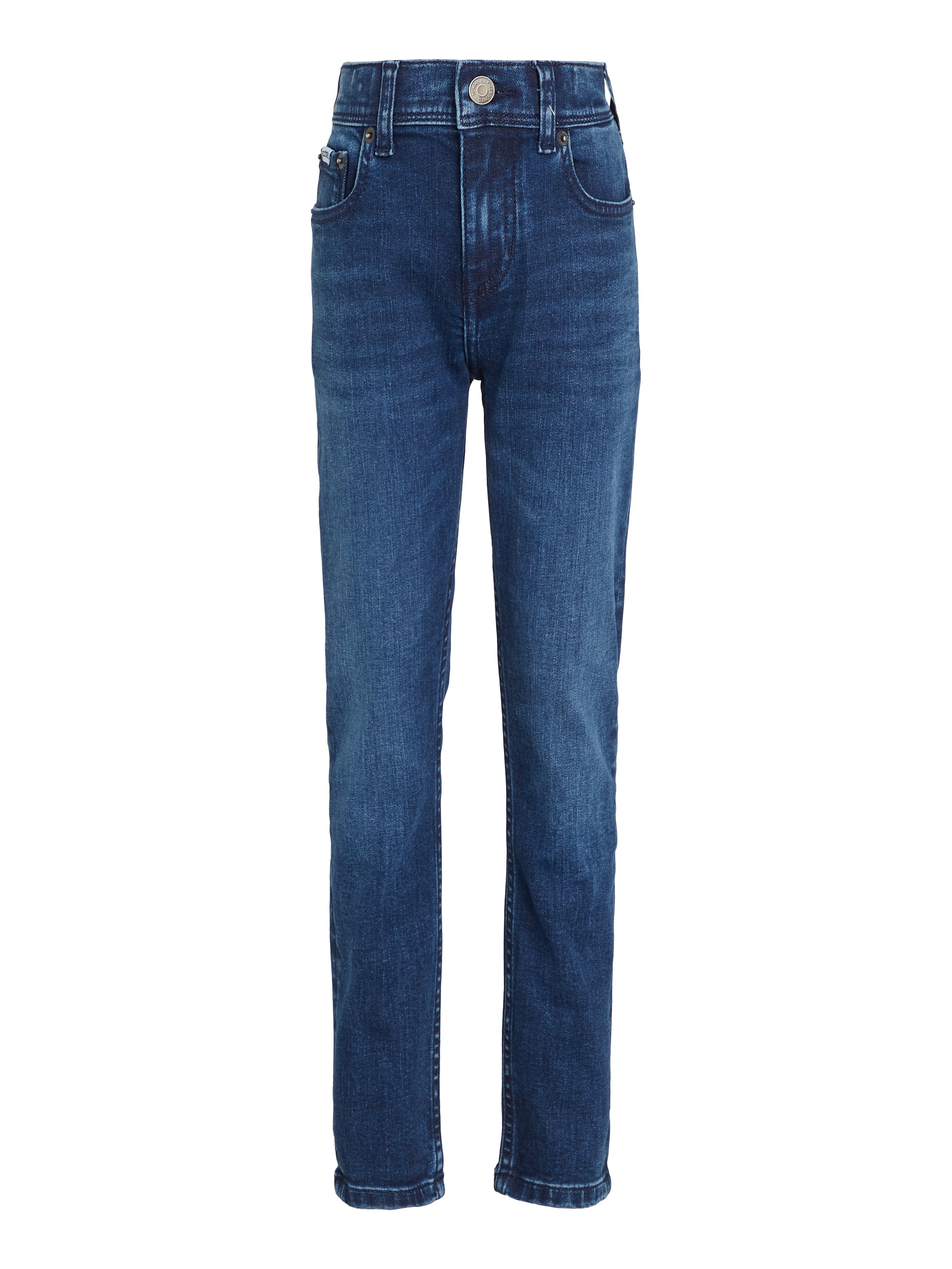 Tommy Hilfiger Skinny-fit-Jeans »SCANTON Y CORAL BLUE DENIM«, Kinder bis 16 Jahre mit Logostickerei