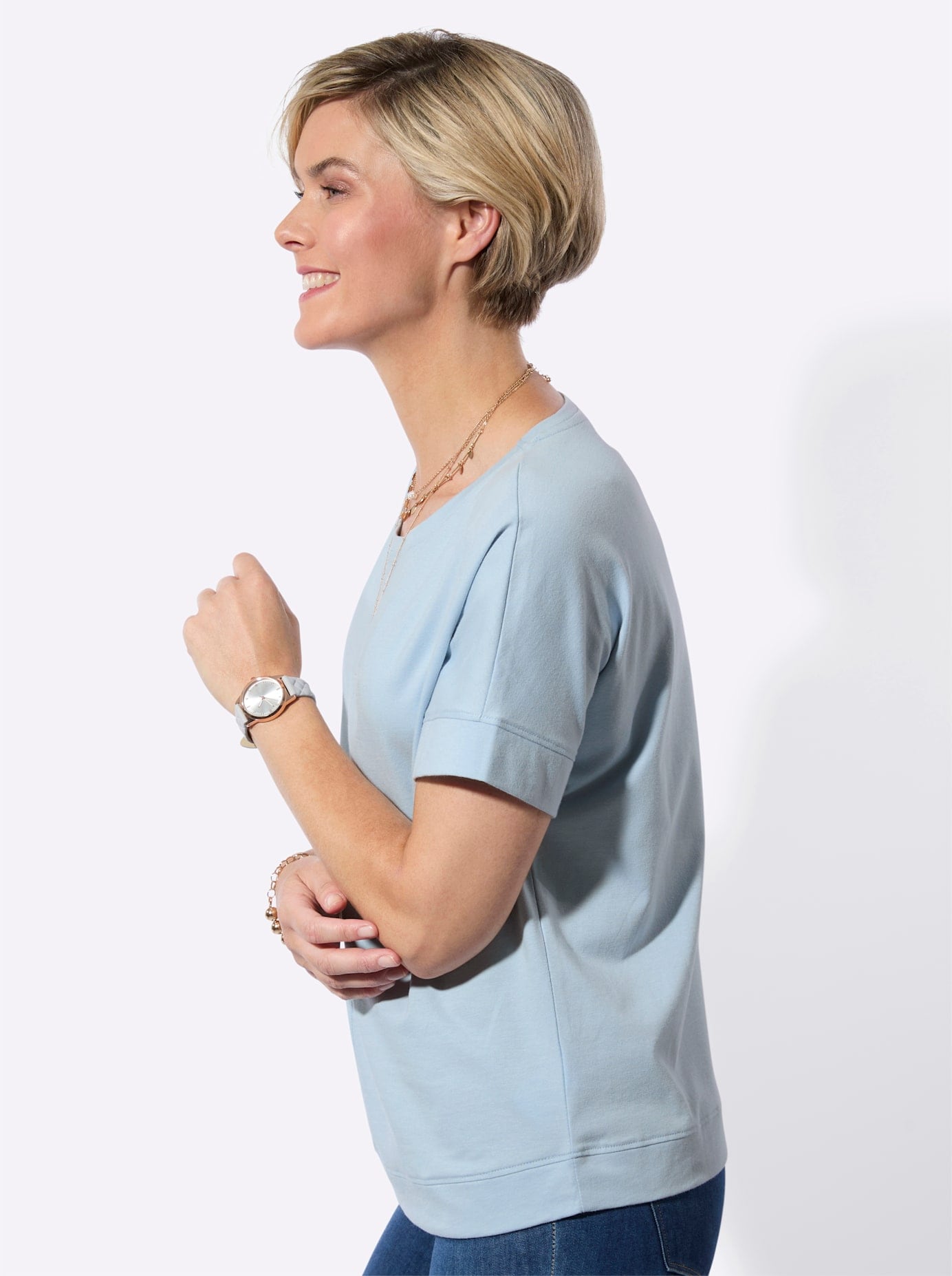 Classic Basics Rundhalsshirt »Halbarmshirt« 1 tlg.