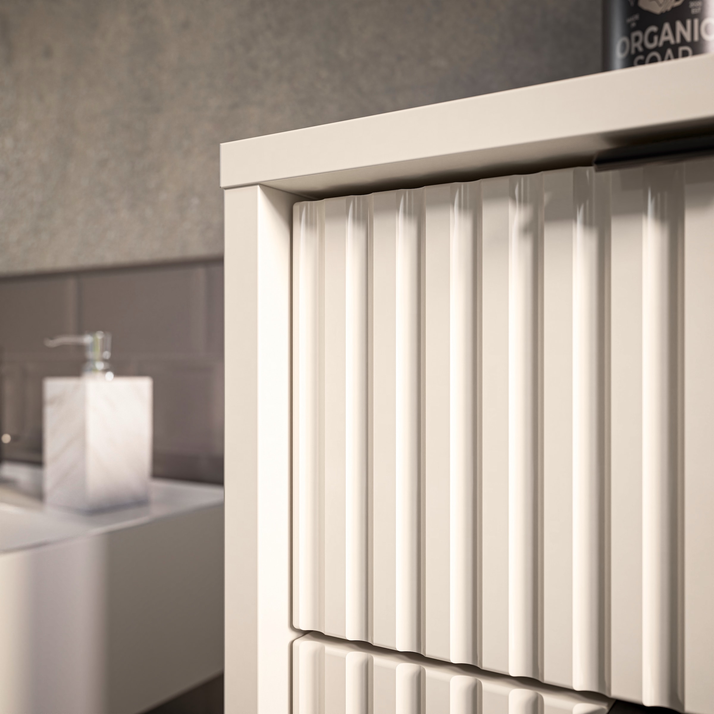 BASIC by Balculina Waschbeckenunterschrank »Lucera Waschbeckenunterschrank, Badezimmerschrank BxHxT 60x60x32« 1 Stk. tlg. Breite 60 cm, Tür L/R montierbar