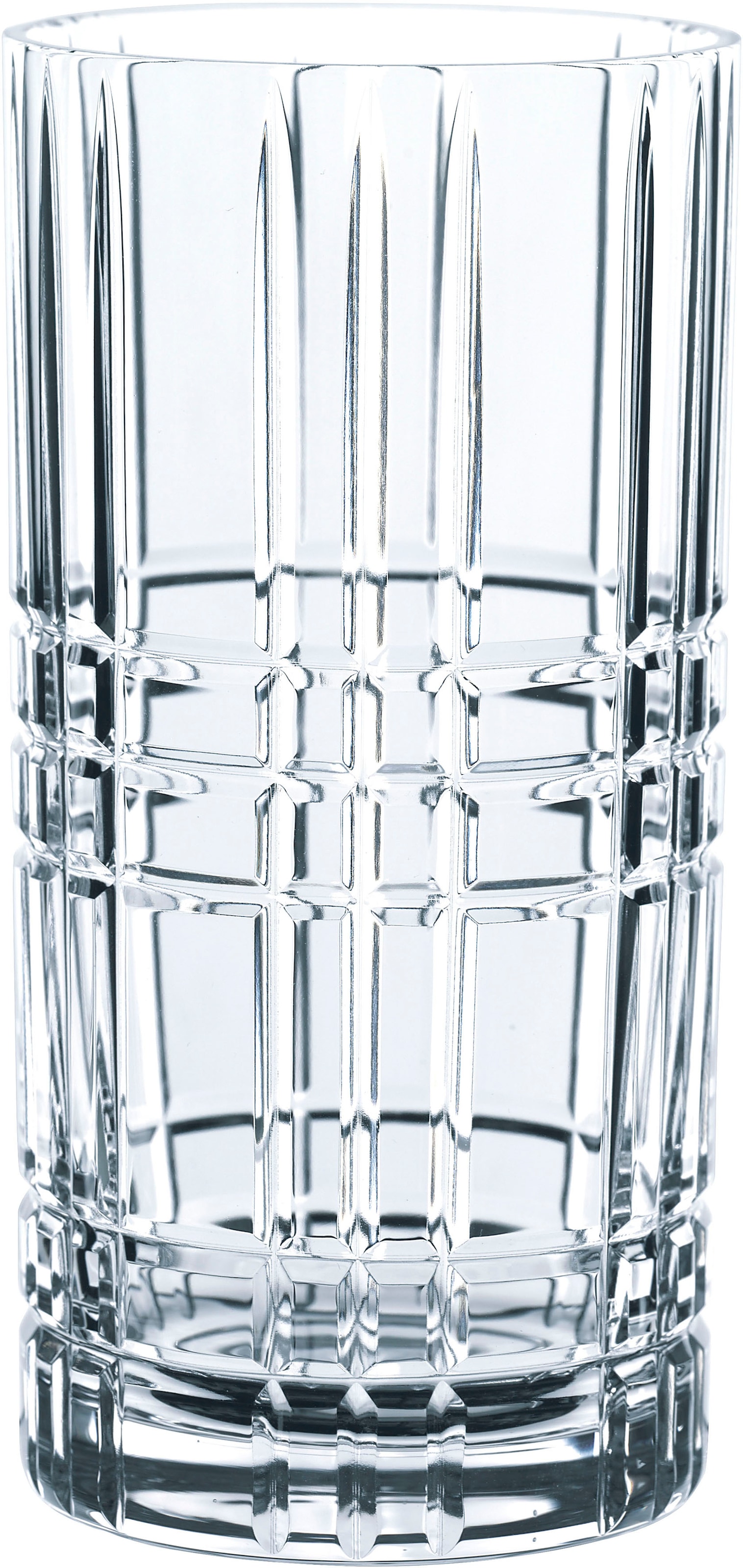 Longdrinkglas »Square«, (Set, 4 tlg.), Made in Germany, 445 ml, 4-teilig