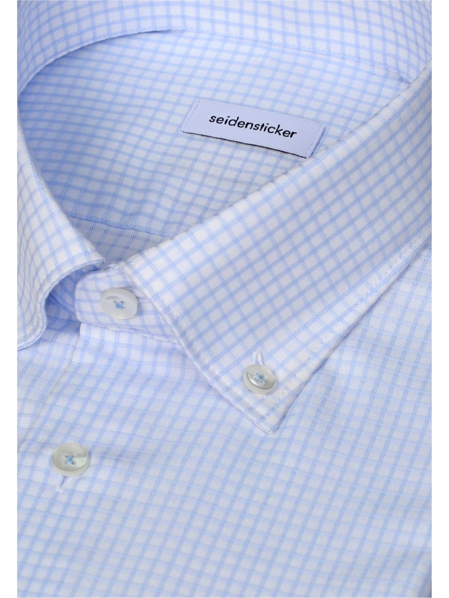 seidensticker Businesshemd »Schwarze Rose« Shaped 1/1 Button-Down-Kragen Karo