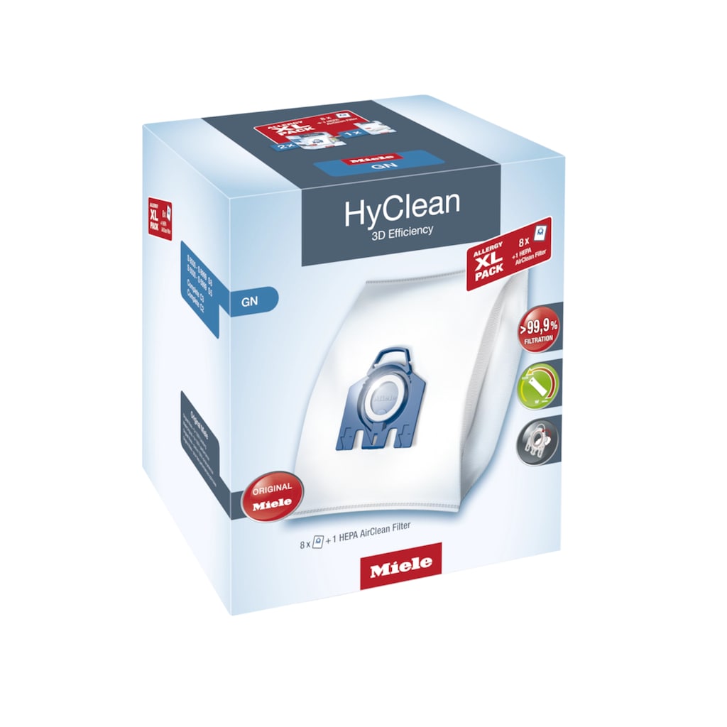 Miele Staubsaugerbeutel »Allergy XL-Pack HyClean 3D Efficiency GN«