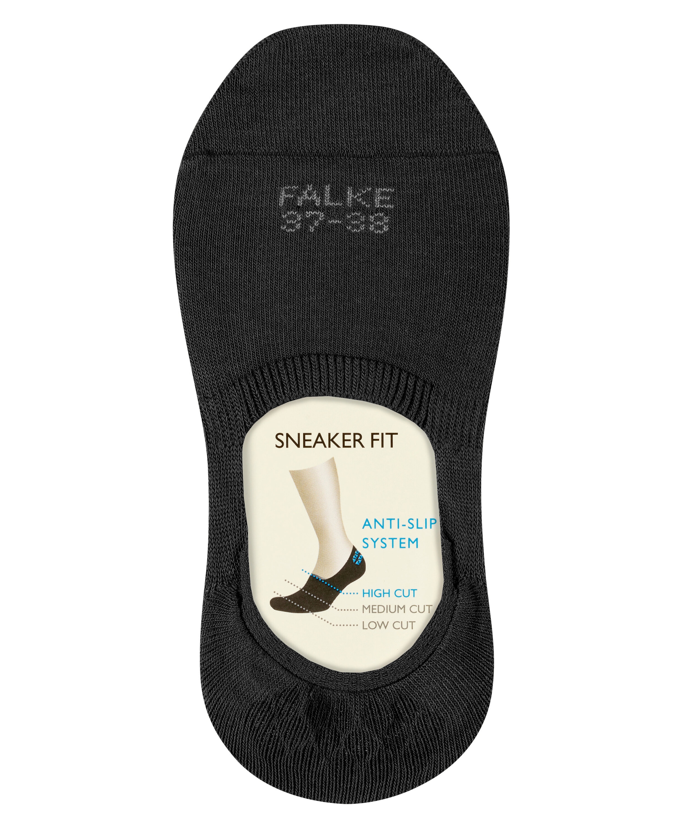 FALKE Füßlinge »Step High Cut« mit hohem Schnitt, für Sneaker und Halbschuhe, aus Baumwolle