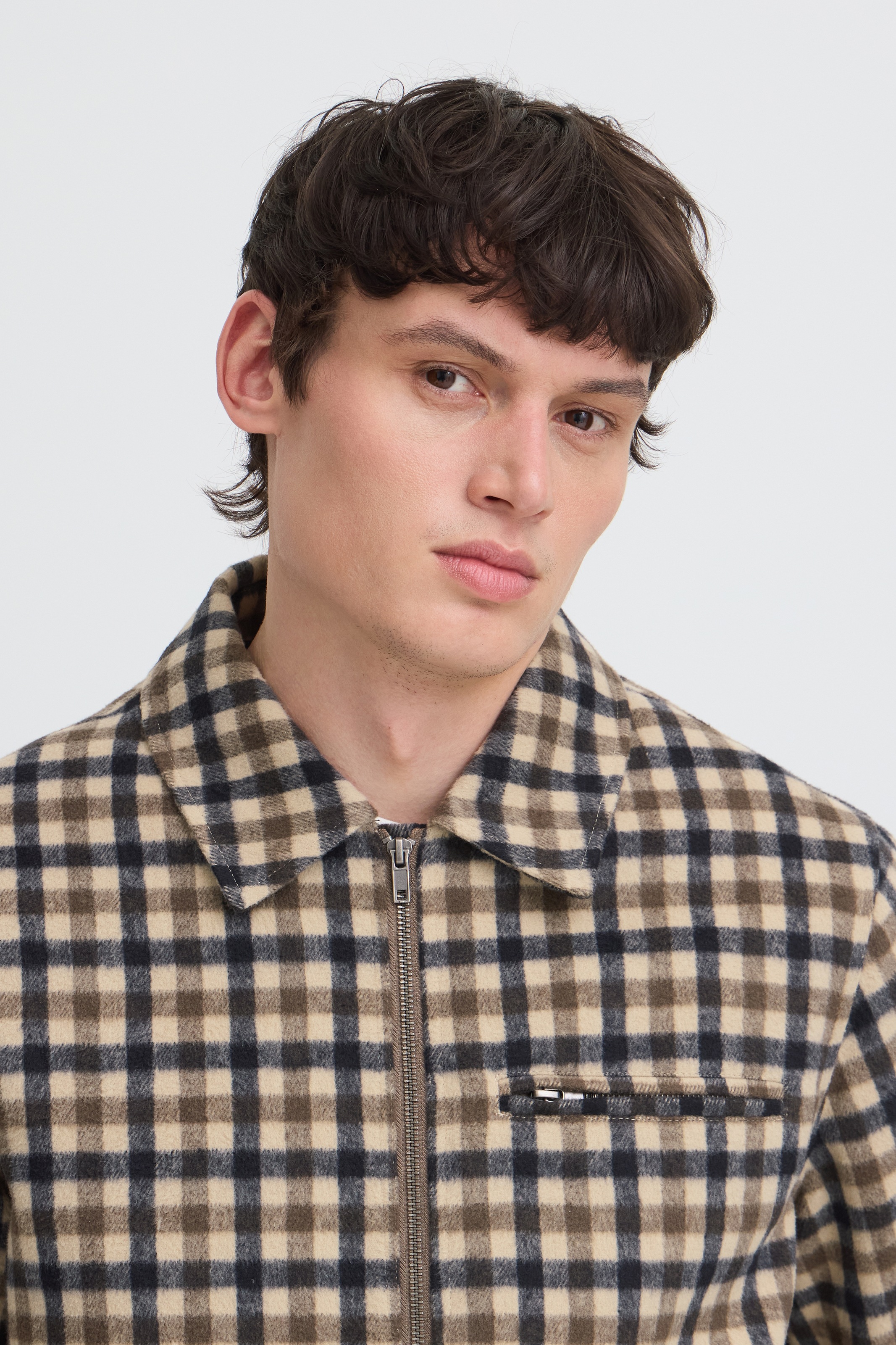 Blend Kurzjacke »BHFIFE CHECK JKT« Kunstfaser, regular fit