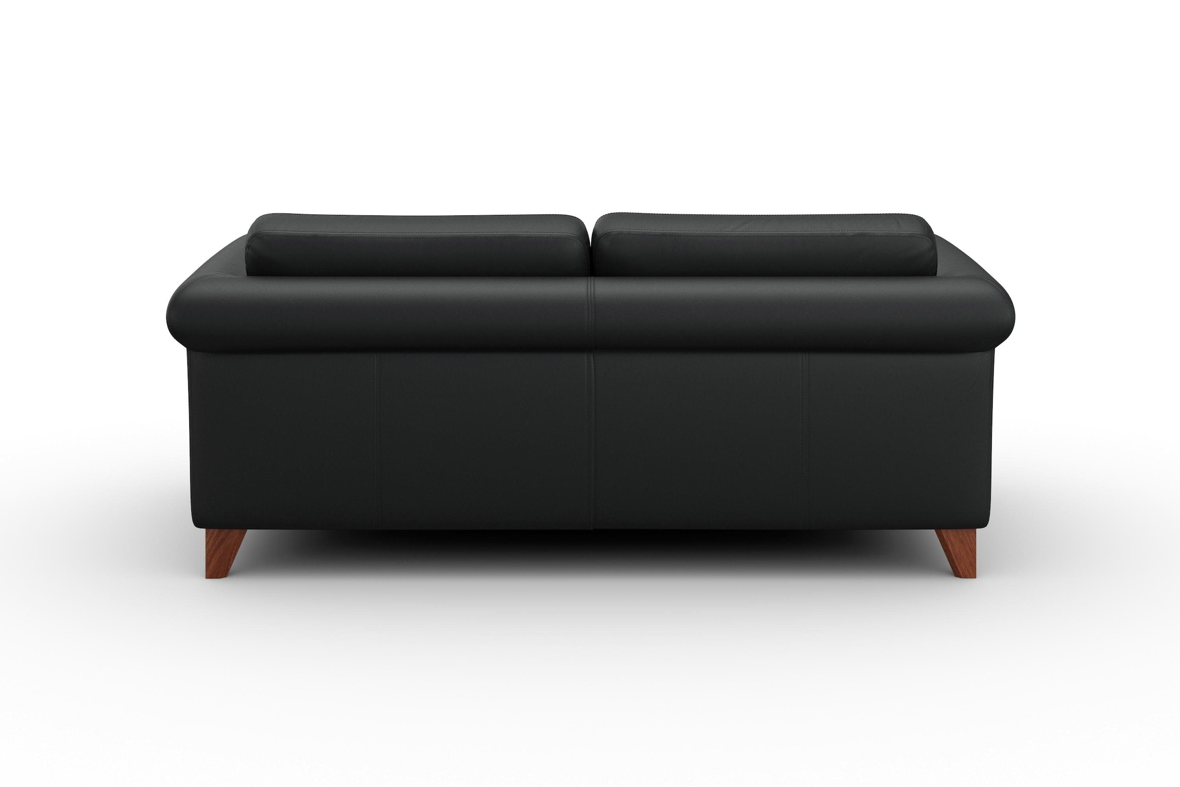 machalke® 2,5-Sitzer »amadeo«, Ledersofa mit geschwungenen Armlehnen, Breite 180 cm