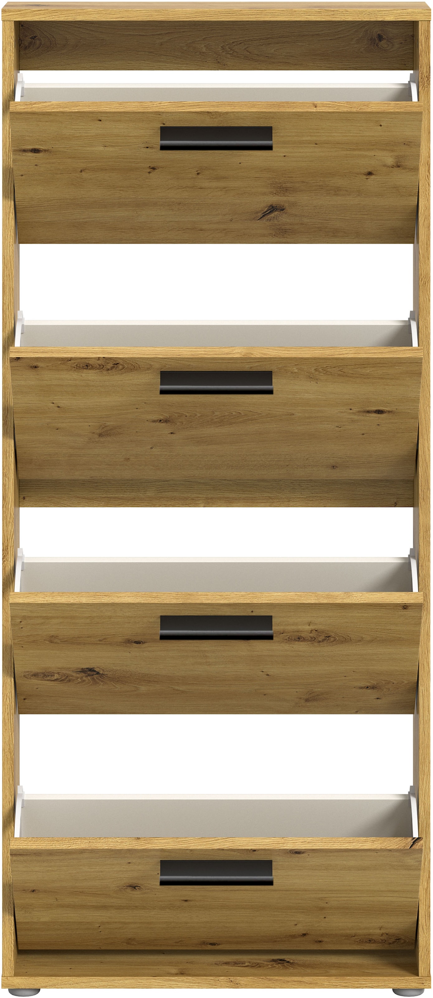 HBZ Schuhkipper »Sam Schuhkipper, Schuhschrank BxHxT 59x136x17 cm«, (1 St.), mit 4 Klappen