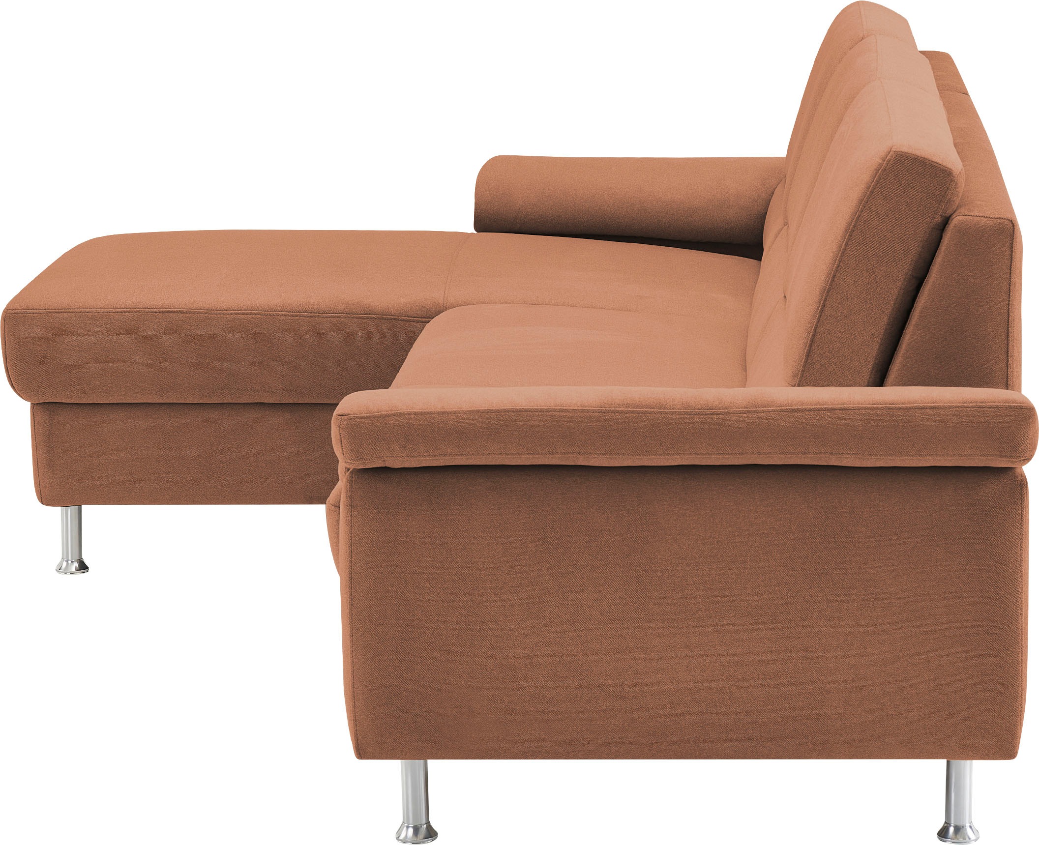 CALIZZA INTERIORS Ecksofa »Onyx L-Form«, Recamiere links oder rechts, wahlweise mit Bettfunktion, Breite 270 cm