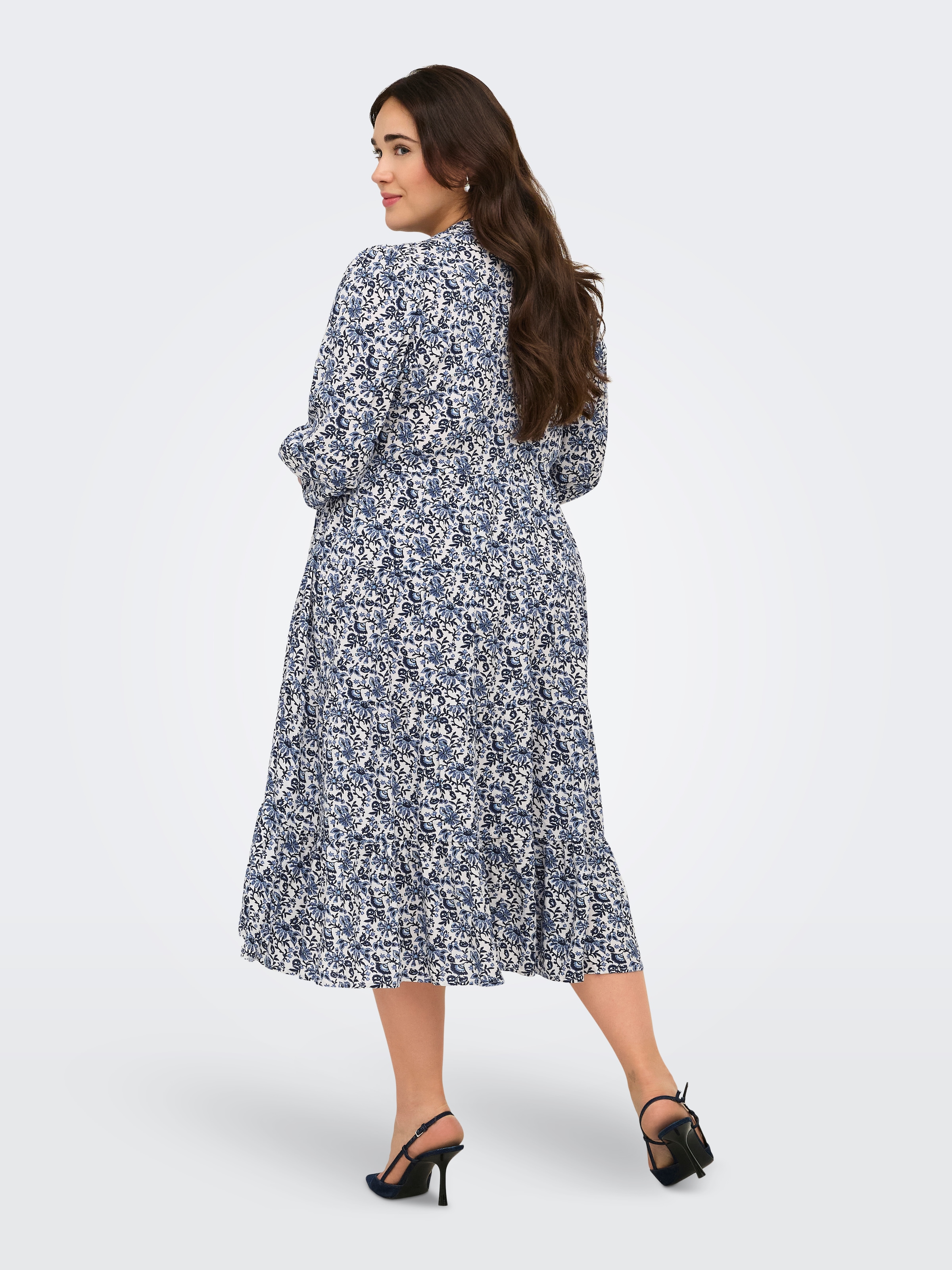 ONLY CARMAKOMA Tunikakleid »CARMILANA 3/4 DRESS WVN NOOS« Sommerkleid