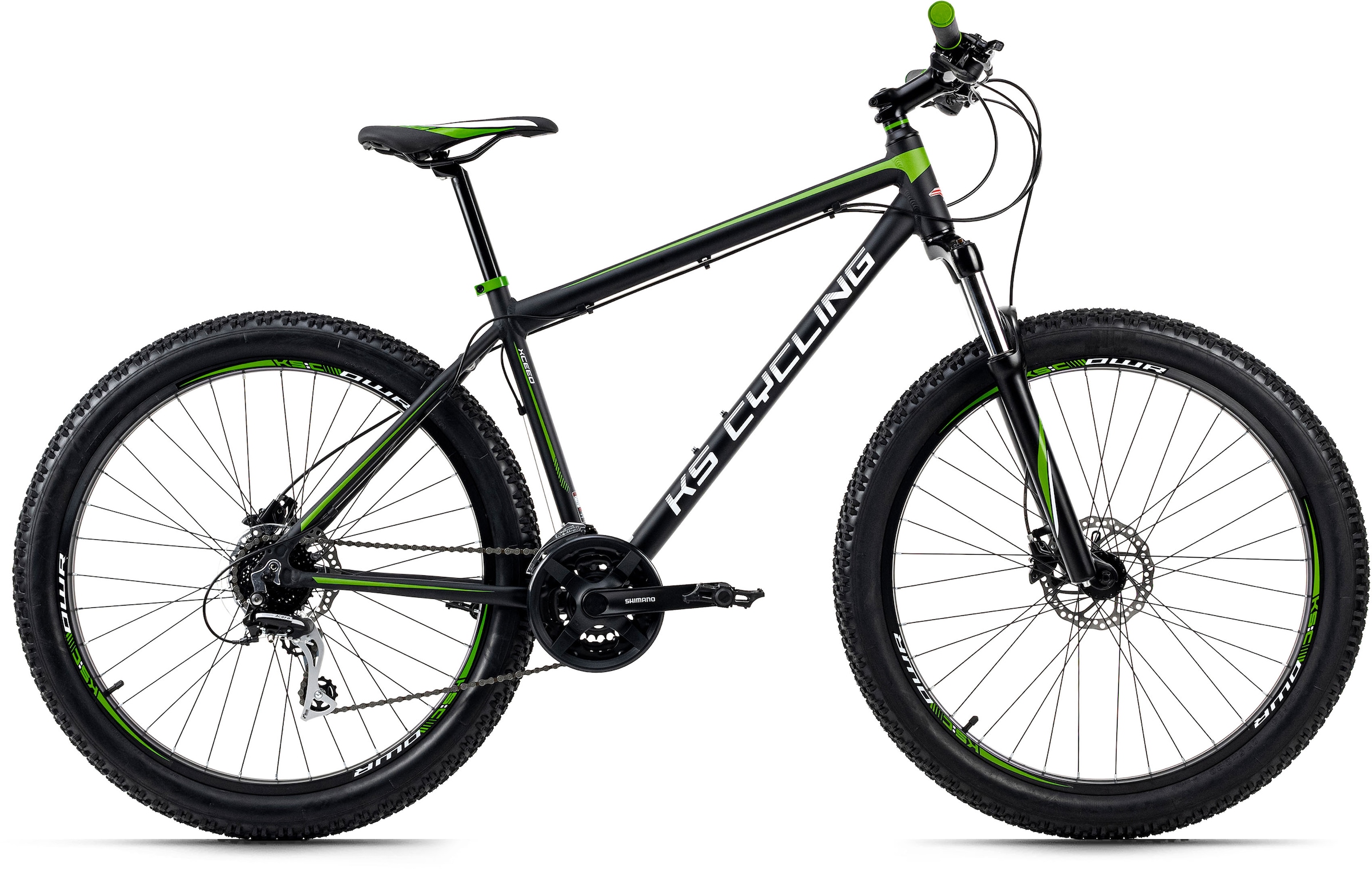 KS Cycling Mountainbike »Xceed«, 24 Gang, Shimano, Acera Schaltwerk, Kettenschaltung, für Herren, Kettenschaltung