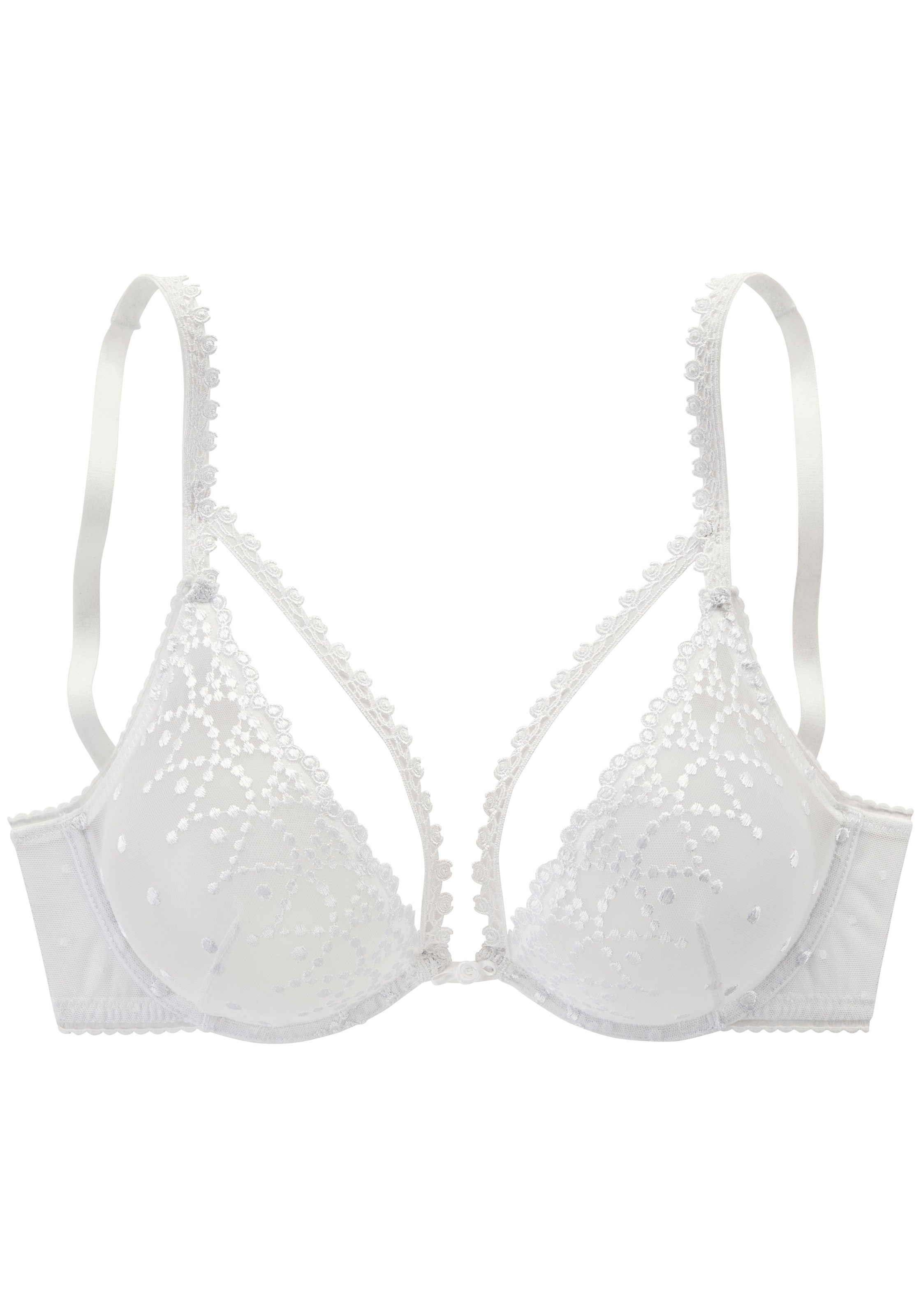 LASCANA Bügel-BH »Fabia« aus Stickereispitze in dezent transparenter Optik, sexy Dessous