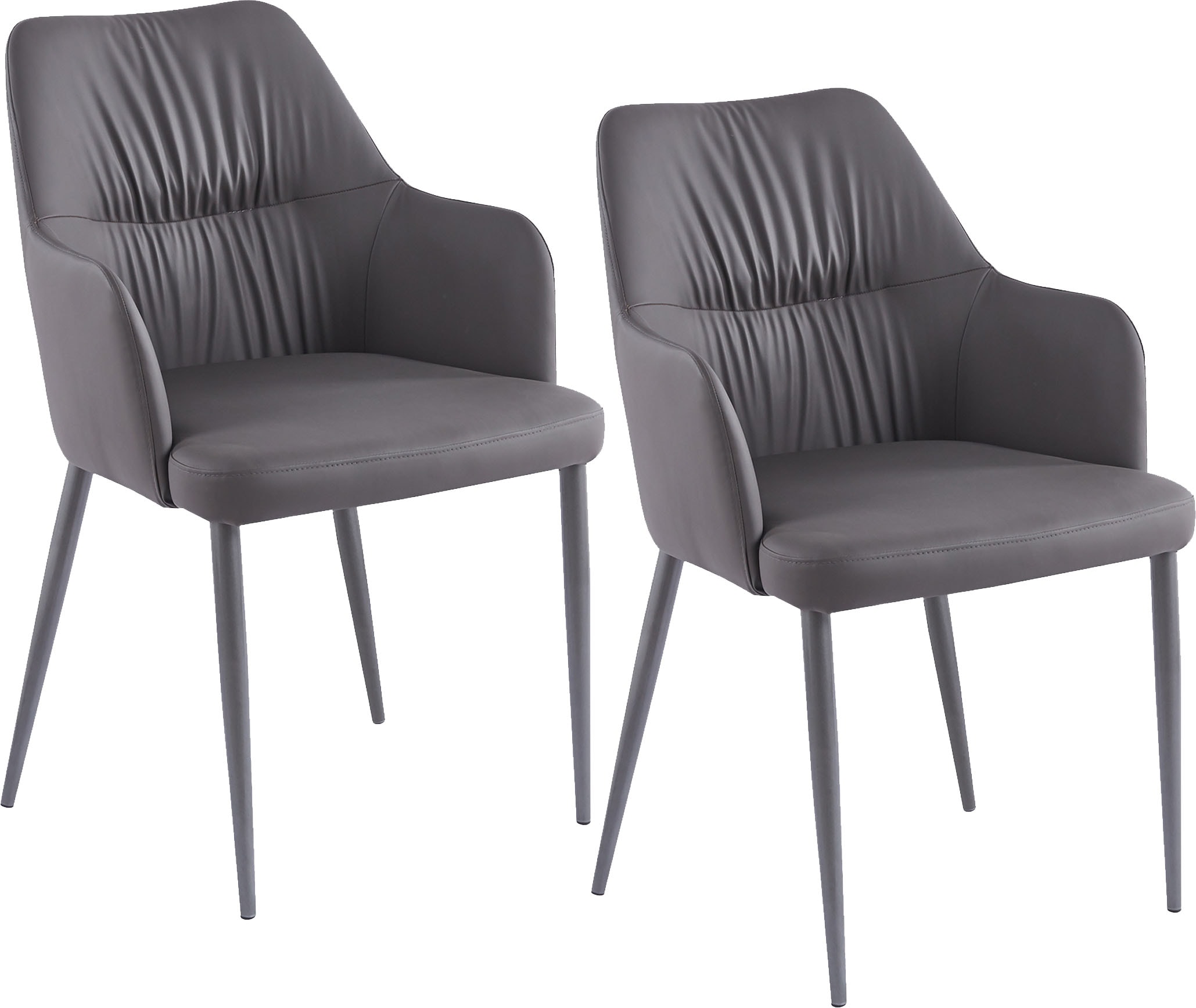 Kayoom Polsterstuhl »Stuhl Merit 125 2er-Set, bequemer Sitzkomfort, Handarbeit« (Set) 2 Stk. Bequem gepolstert, mit Armlehne, Handmanufaktur