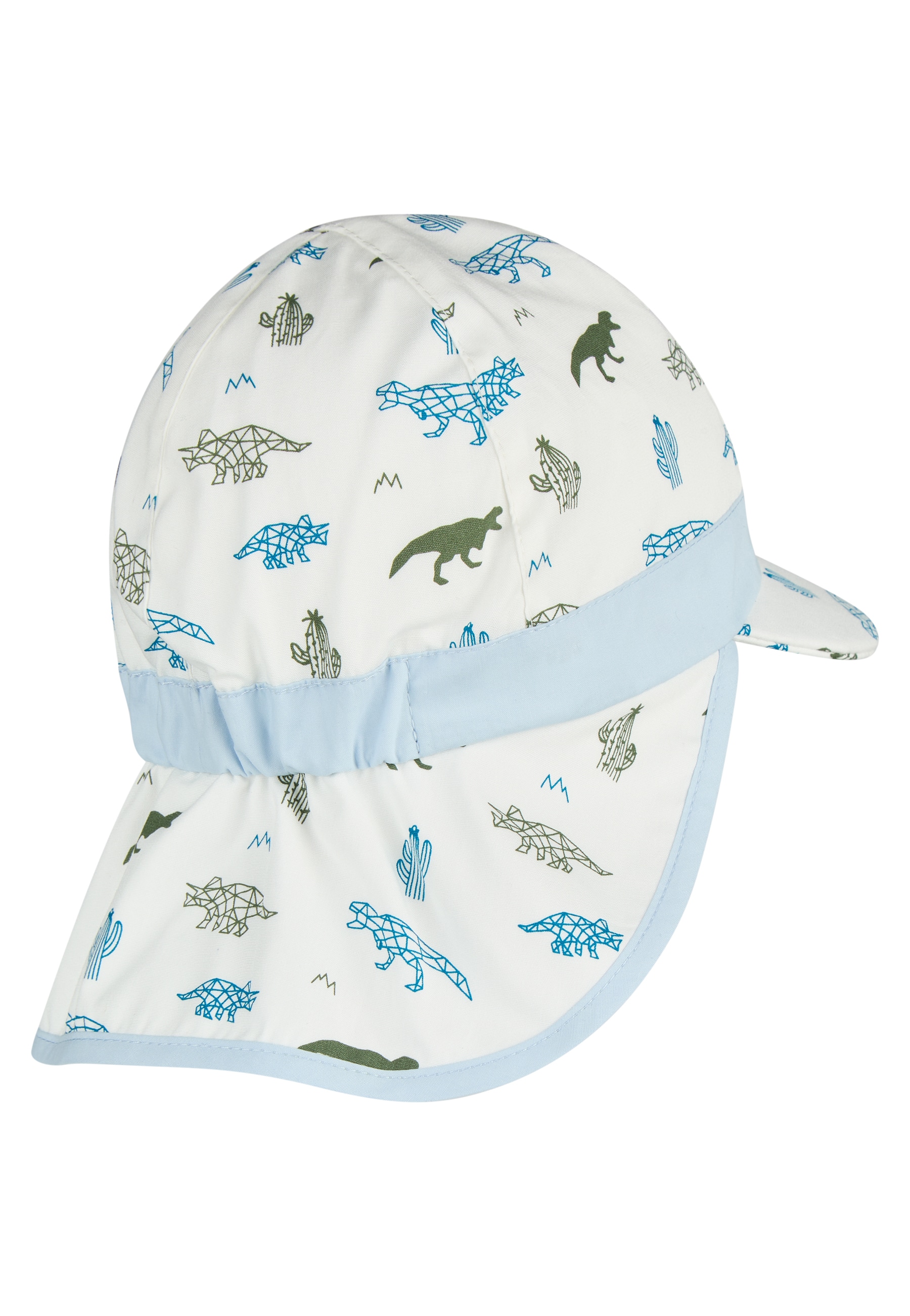 Sterntaler® Sonnenhut »Schirmmütze mit Nackenschutz Saurier«