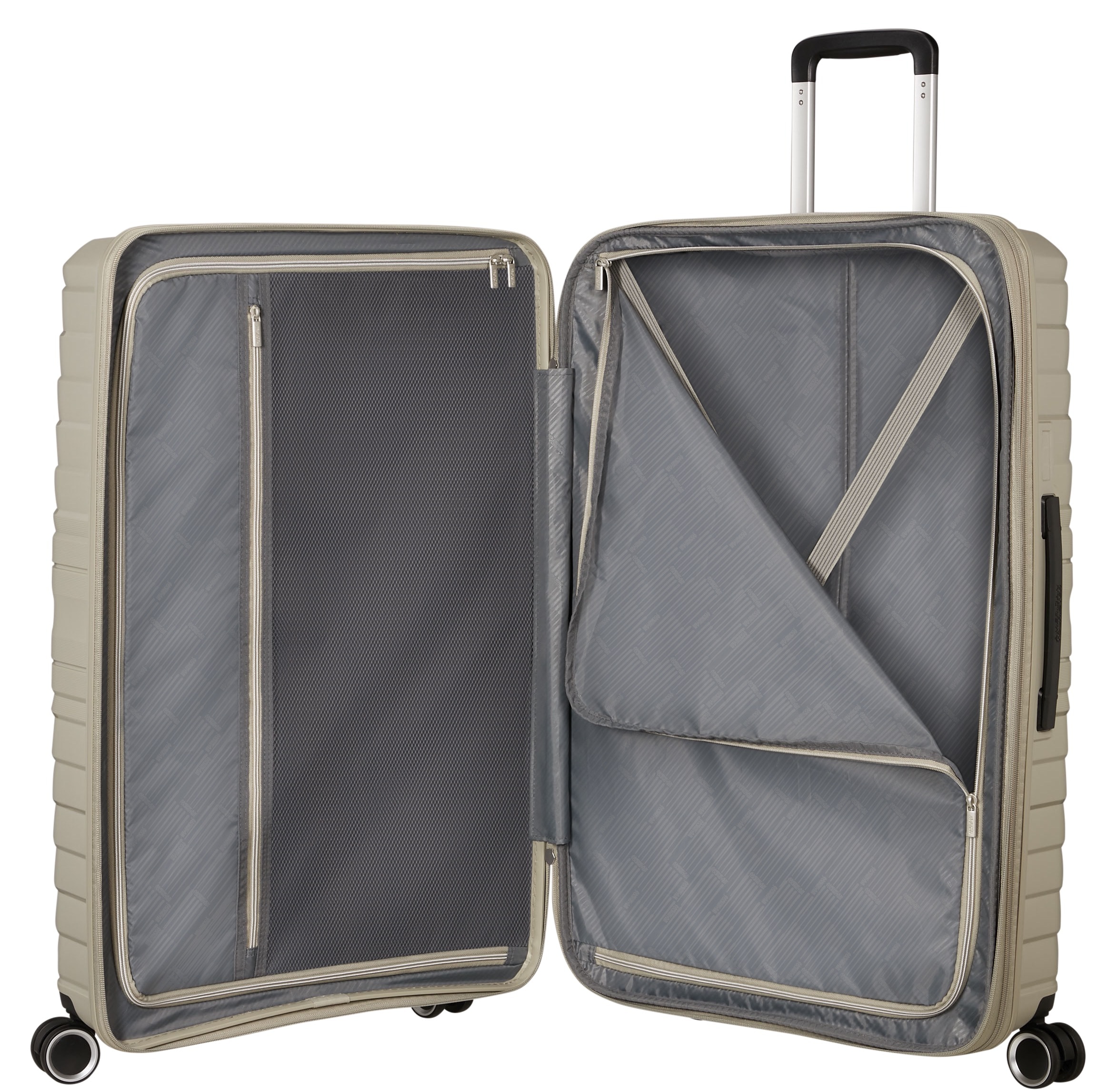 American Tourister® Hartschalen-Trolley »FLYTWIST, verschiedene Größen und Farben«, 4 Rollen, Hartschalen-Koffer personalisierbar Volumenerweiterung