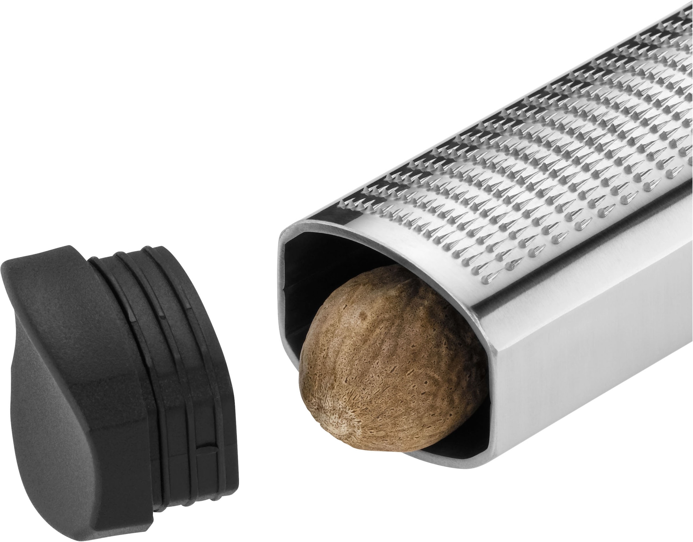 WMF Muskatreibe »Top Tools« integrierter Vorratsbehälter, ultrafeine Reibung, Cromargan Edelstahl