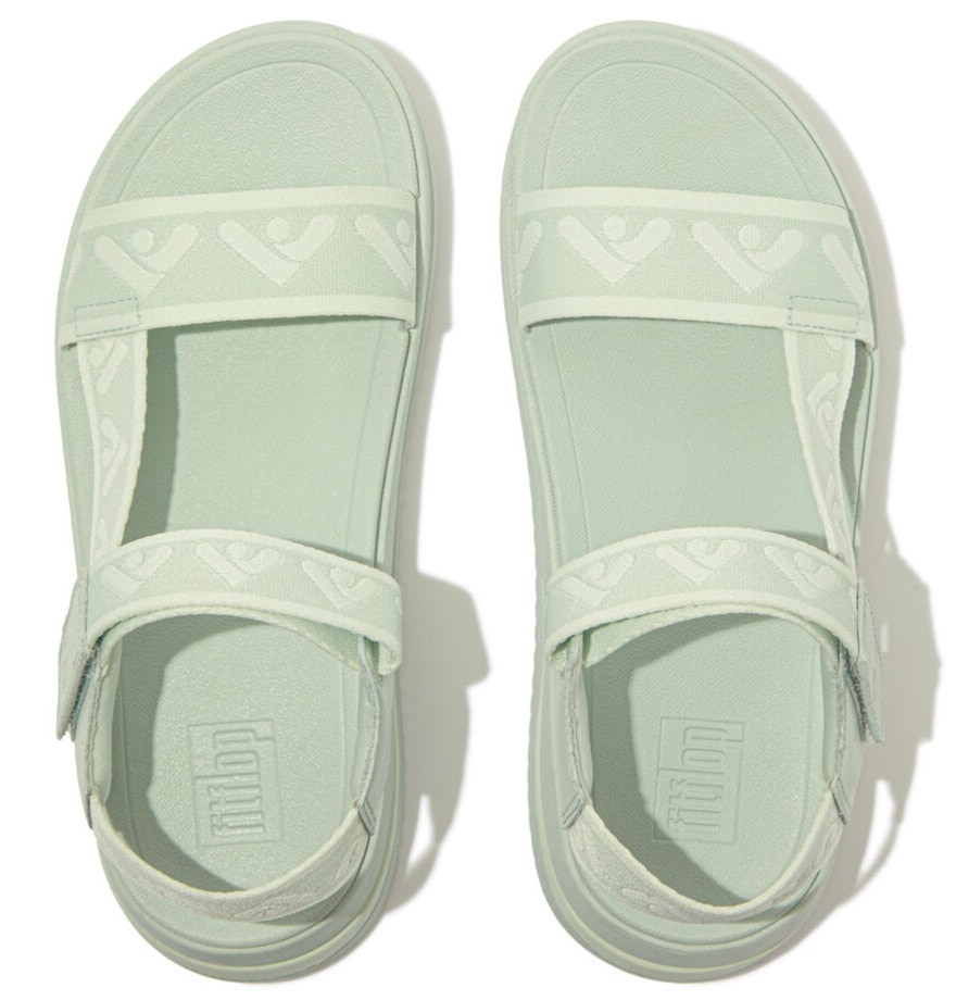 Fitflop Sandale »SURFF WEBBING BACK«, Sommerschuh, Sandalette, Keilabsatz, mit Microwobbleboard - Fußbett