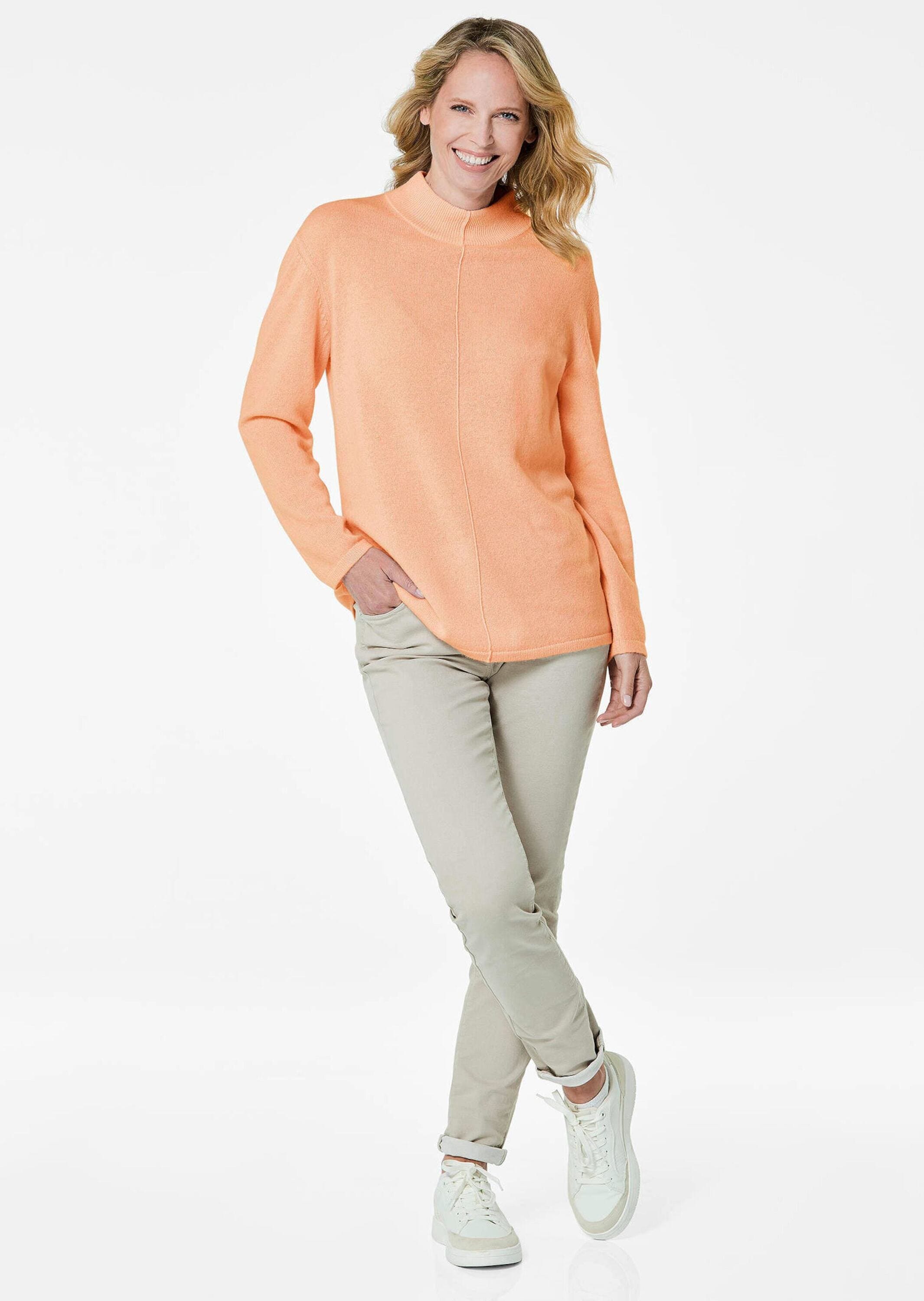 GOLDNER Strickpullover »Kuschelweicher Kaschmirpullover mit Kragen« Dekorative Naht im Vorderteil