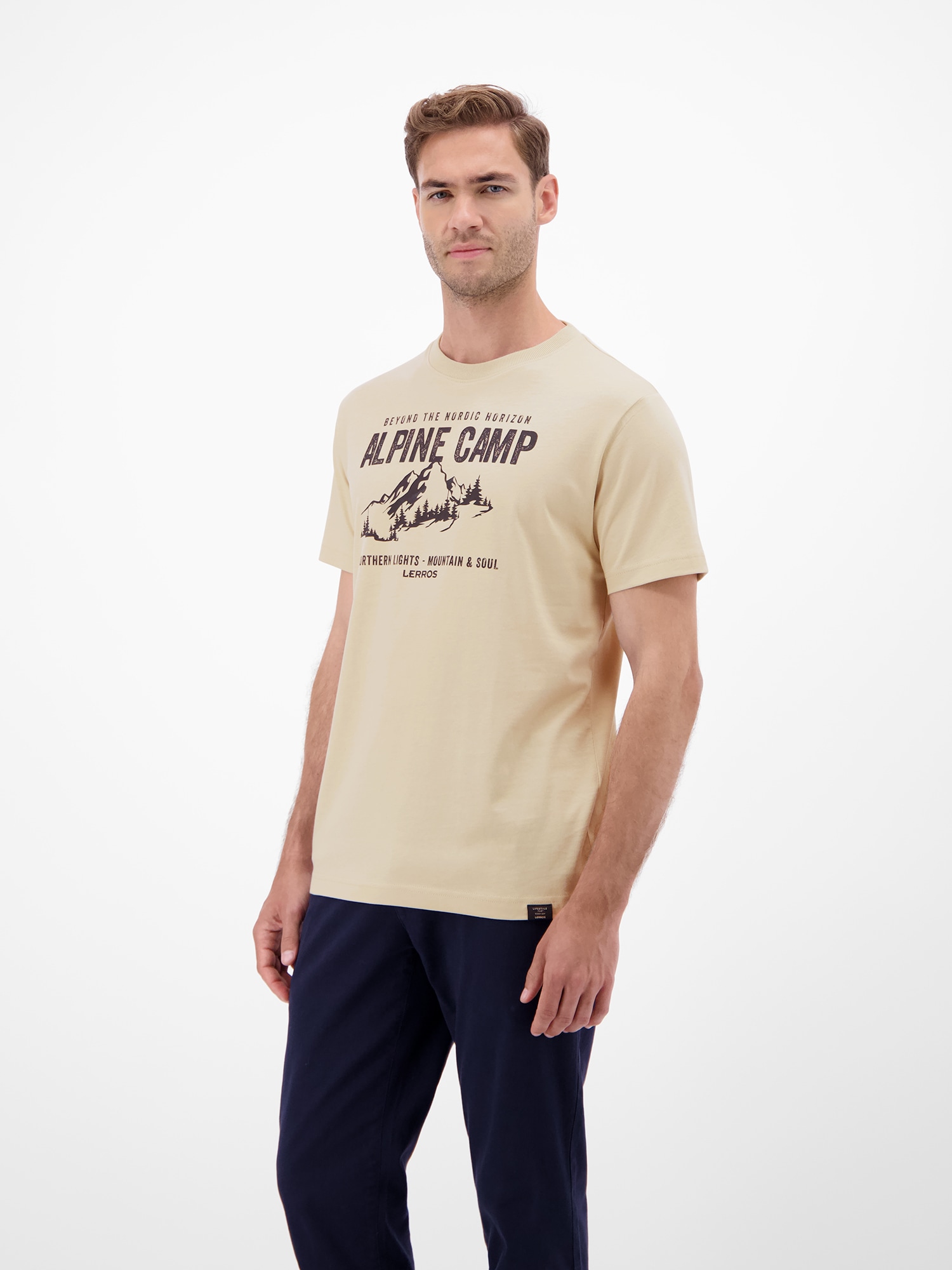 LERROS T-Shirt »Herren T-Shirt mit Outdoorprint«