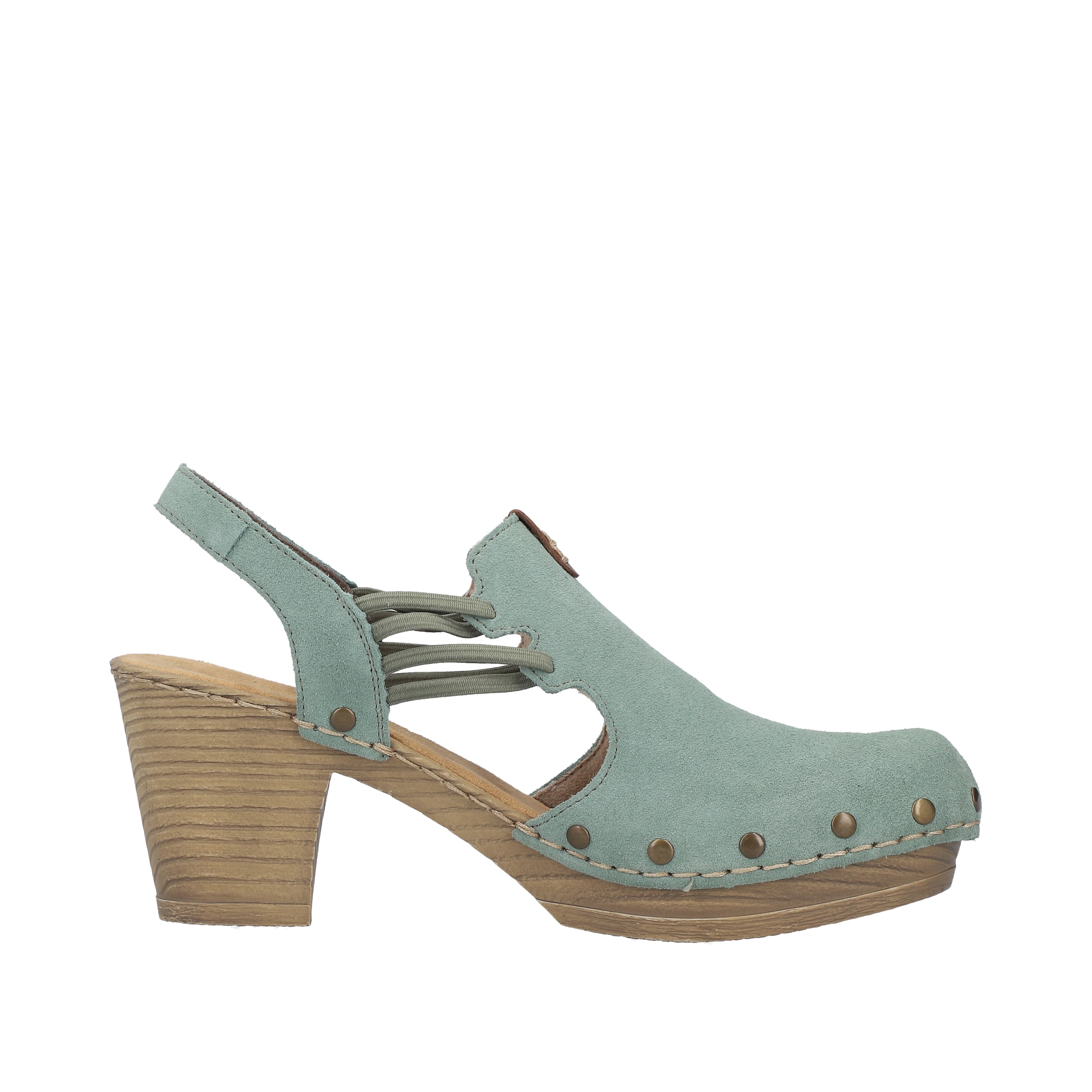 Rieker Clog  Sabot, Sandalette, Sommerschuh mit seitlichen Gummizügen