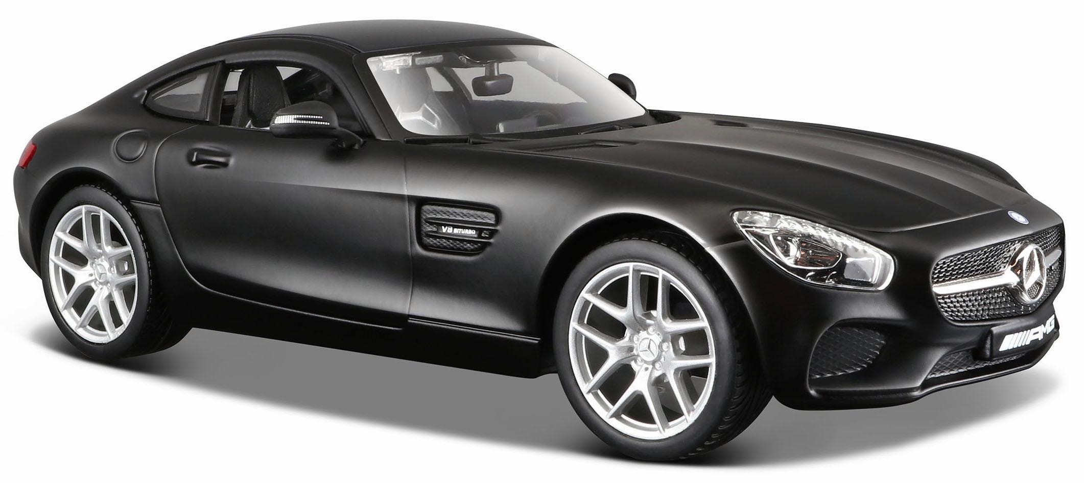 Maisto® Sammlerauto »Dull Black Collection, Mercedes AMG GT, 1:24, schwarz«, 1:24, aus Metallspritzguss