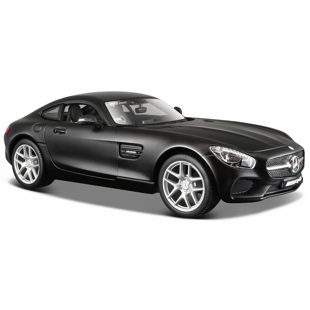 Maisto® Sammlerauto »Dull Black Collection, Mercedes AMG GT, 1:24, schwarz«, 1:24, aus Metallspritzguss