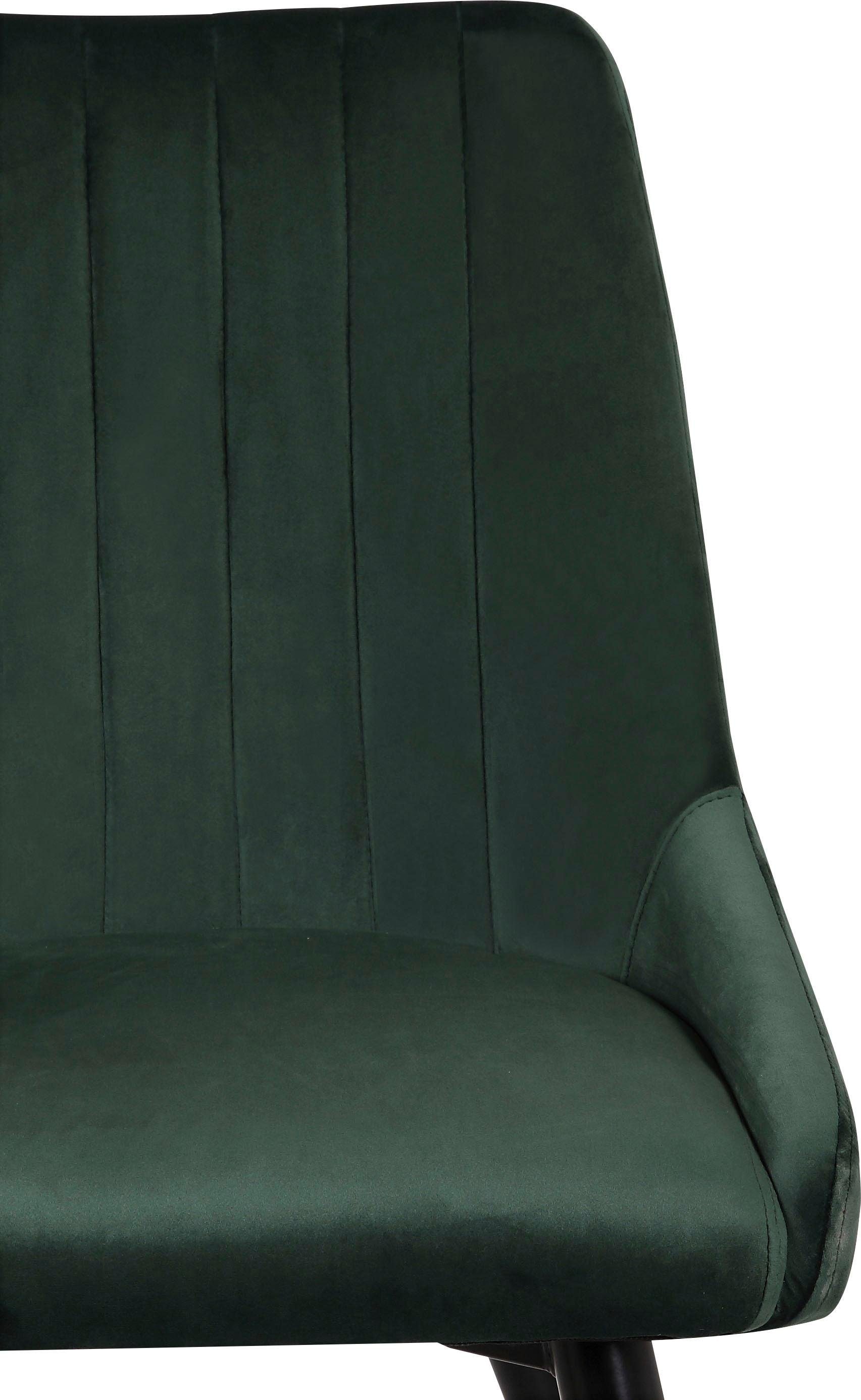 Leonique Esszimmerstuhl »Bondy, TOPSELLER!«, (Set), Luxus-Microfaser, Polsterstuhl 2er-Set mit Ziernähten im Rückenpolster