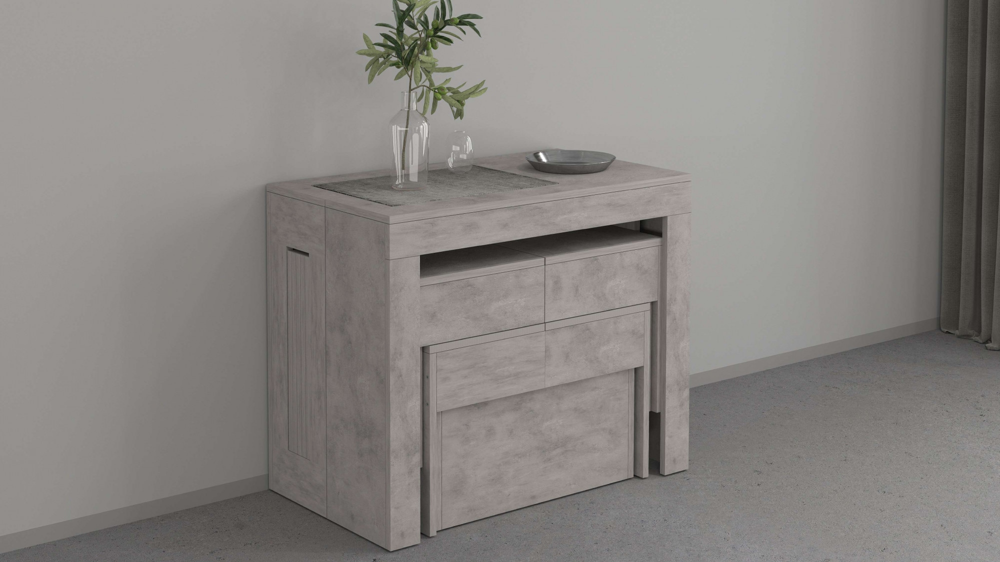 INOSIGN Sitzgruppe »Praktika« Spar-Set, Set beinhaltet 2 Bänke, 2 Stk. tlg. Je Bank ausziehbar bis 290 cm