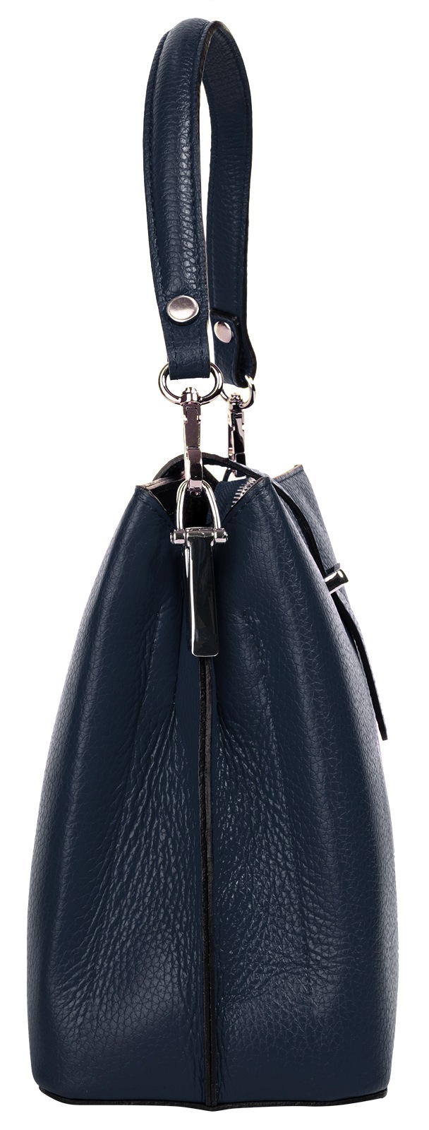 Cluty Henkeltasche, echt Leder, Made in Italy