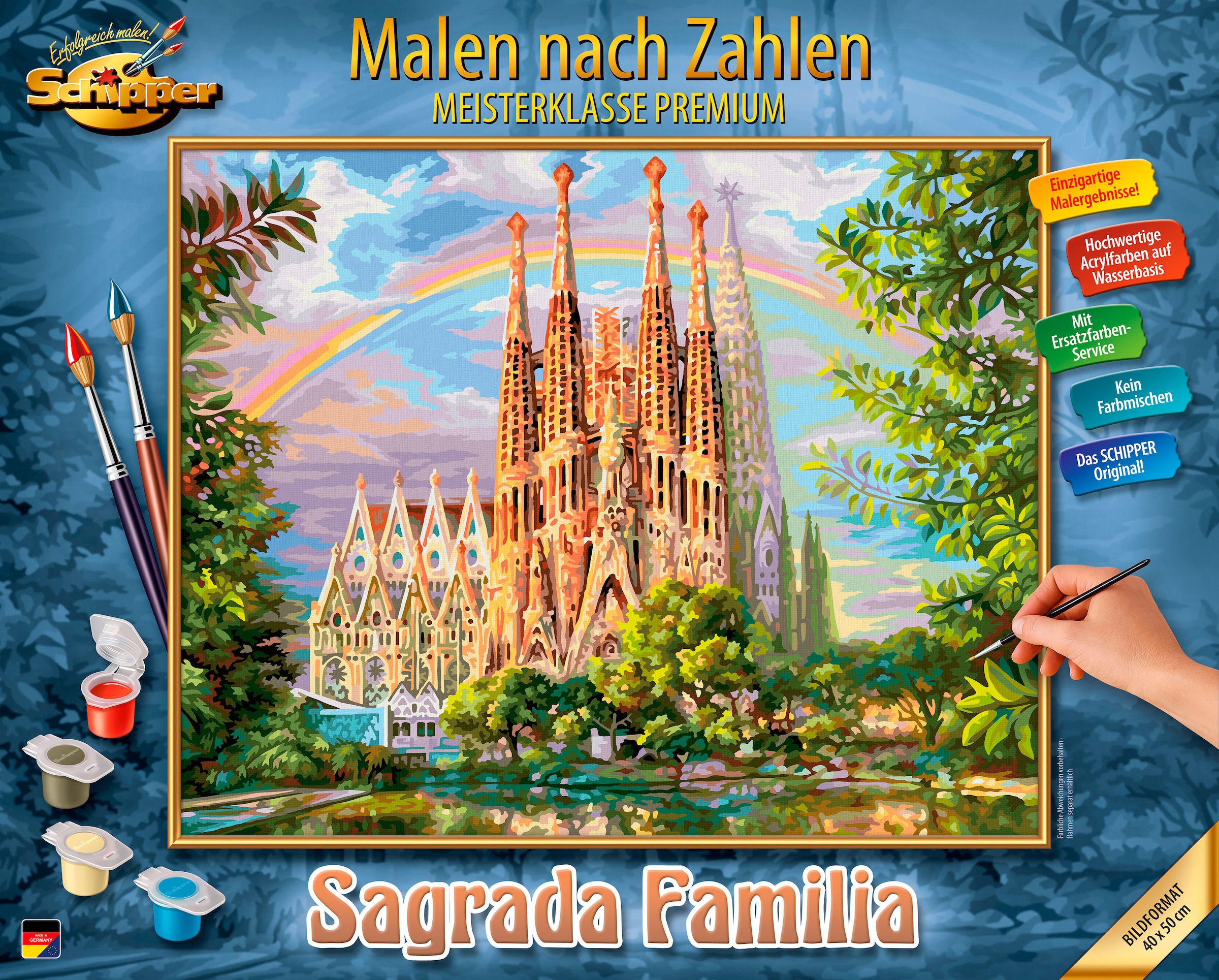 Malen nach Zahlen »Meisterklasse Premium - Sagrada Familia«, Made in Germany