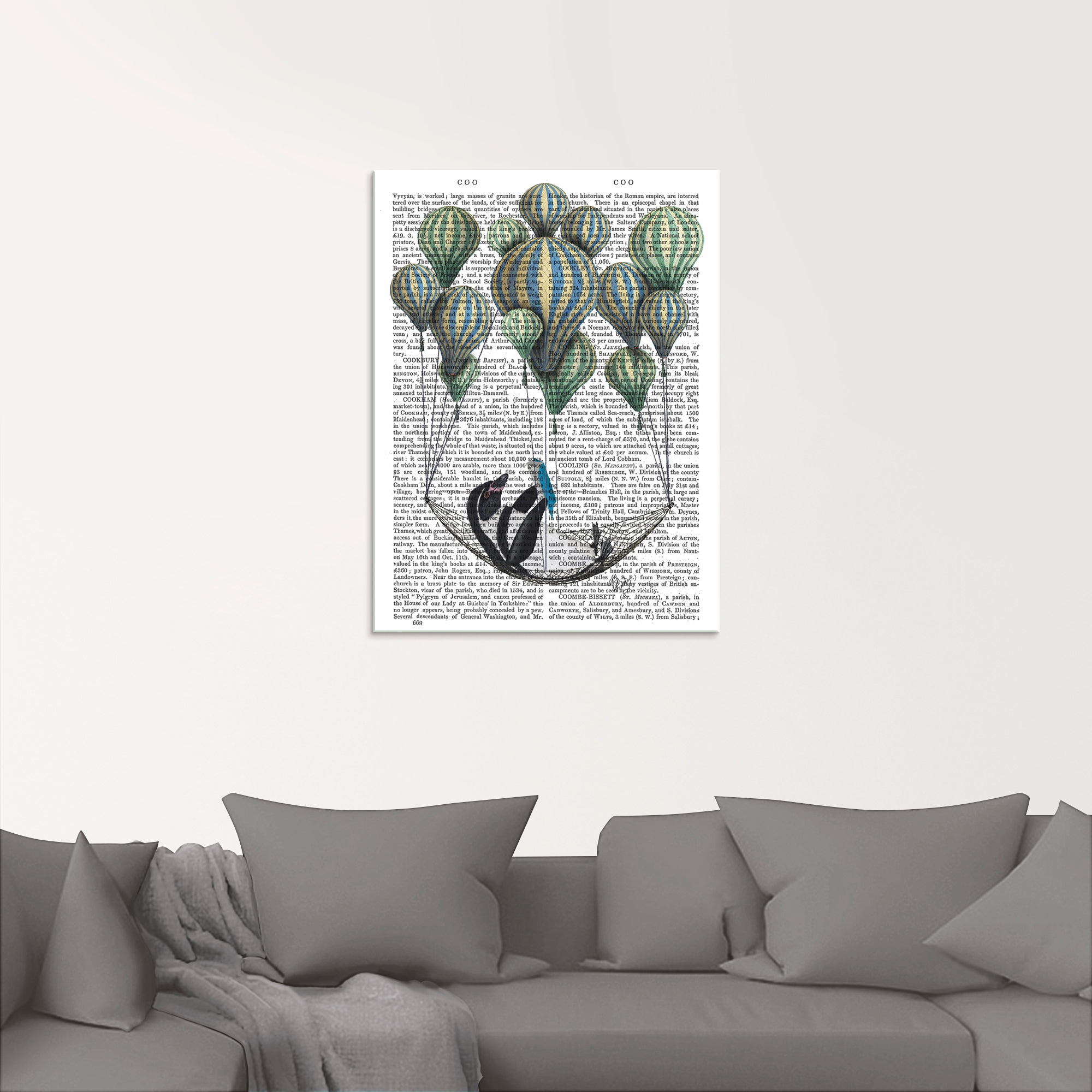 Artland Glasbild »Pinguin in Schwebehängematte«, Vögel, (1 St.), in verschiedenen Größen