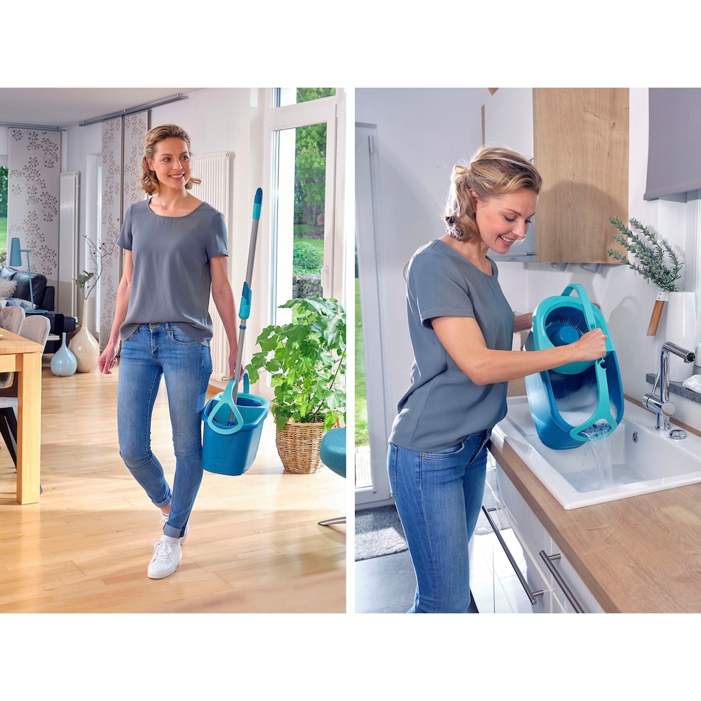 Leifheit Bodenwischer-Set »Set CLEAN TWIST Disc Mop Ergo«