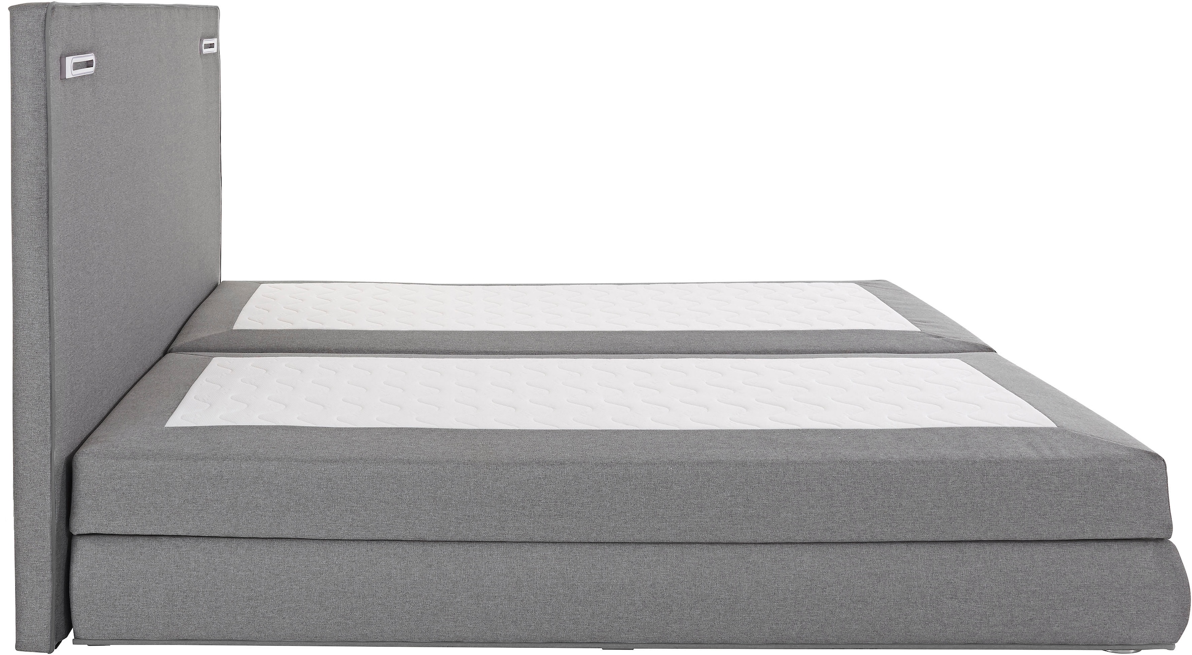 COLLECTION AB Boxspringbett »Ninoni«, inkl. Bettkasten, Topper und wahlweise mit LED-Beleuchtung, Liegefläche 180 x 200 cm