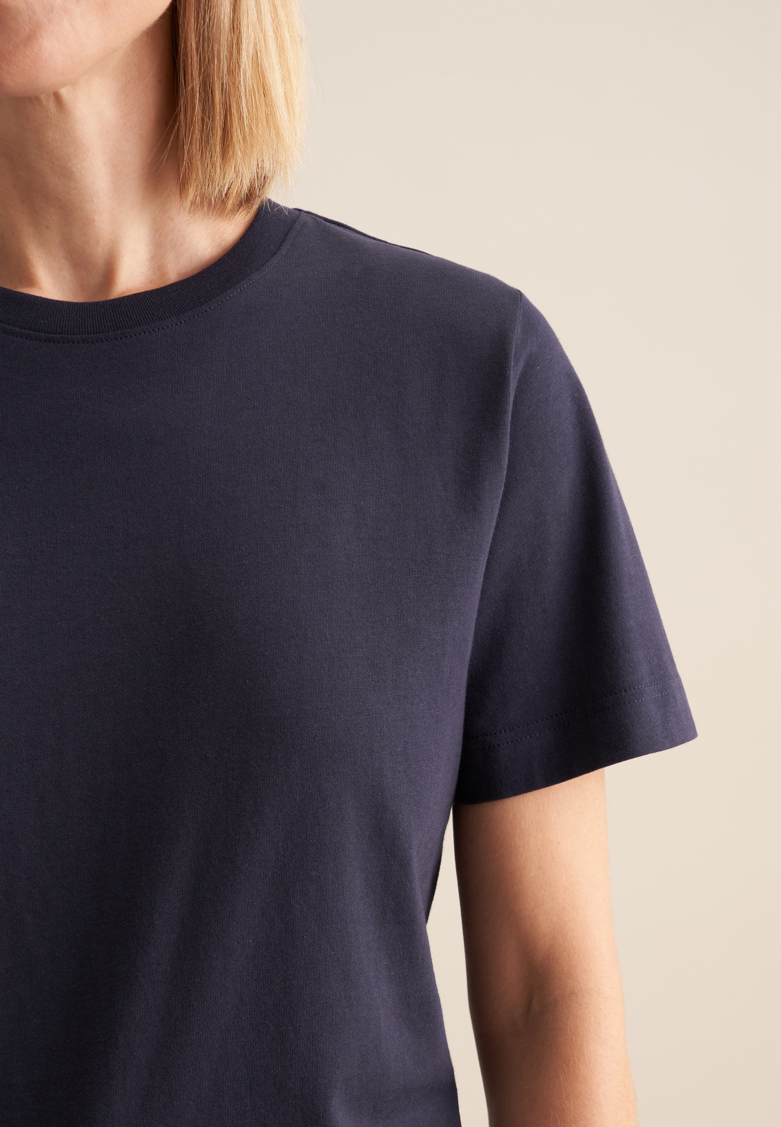 seidensticker T-Shirt »Schwarze Rose«, 1/2 Rundhals Uni