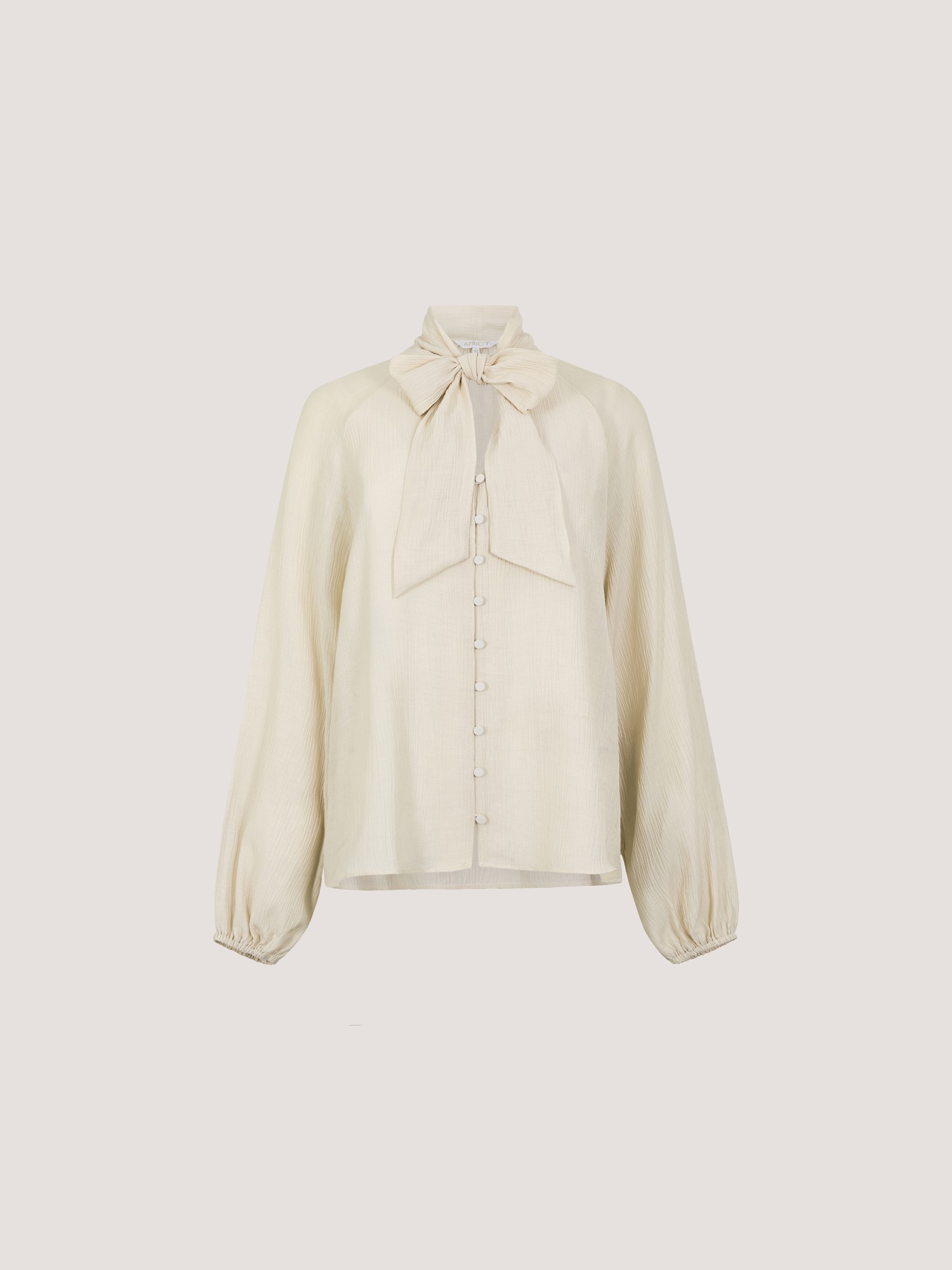 Apricot Klassische Bluse »Strukturierte Bluse« mit Schleifenkragen