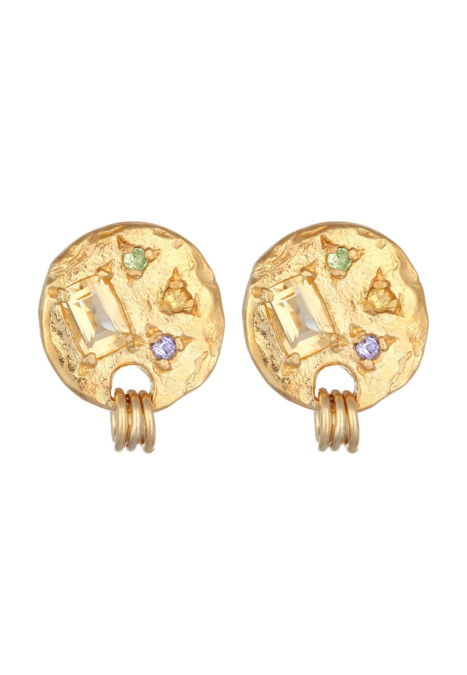 HAZE & GLORY Paar Ohrstecker »Ohrringe Ohrstecker Iolith Granat - Liza 925 Silber«