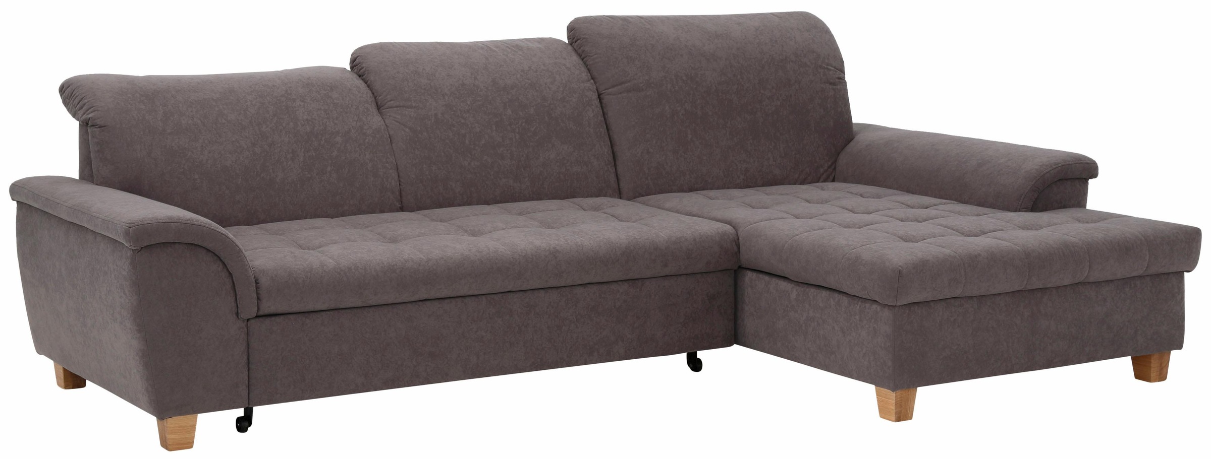 Home affaire Ecksofa »Lyla L-Form«, mit Recamiere, wahlweise mit Rückenfunktion und zusätzlich mit Bett