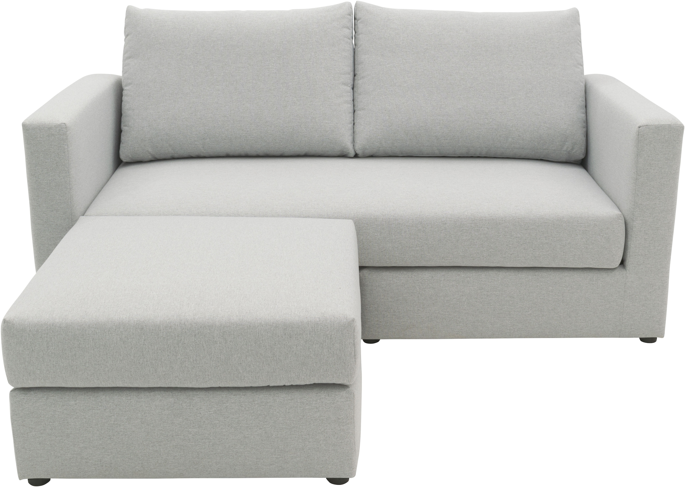 DOMO collection 2-Sitzer »800015, als Sitzmöbel oder Schlafgelegenheit nutzbar, Schlafsofa«, Sitzfläche mit Federkern, inkl. 2 Rückenkissen