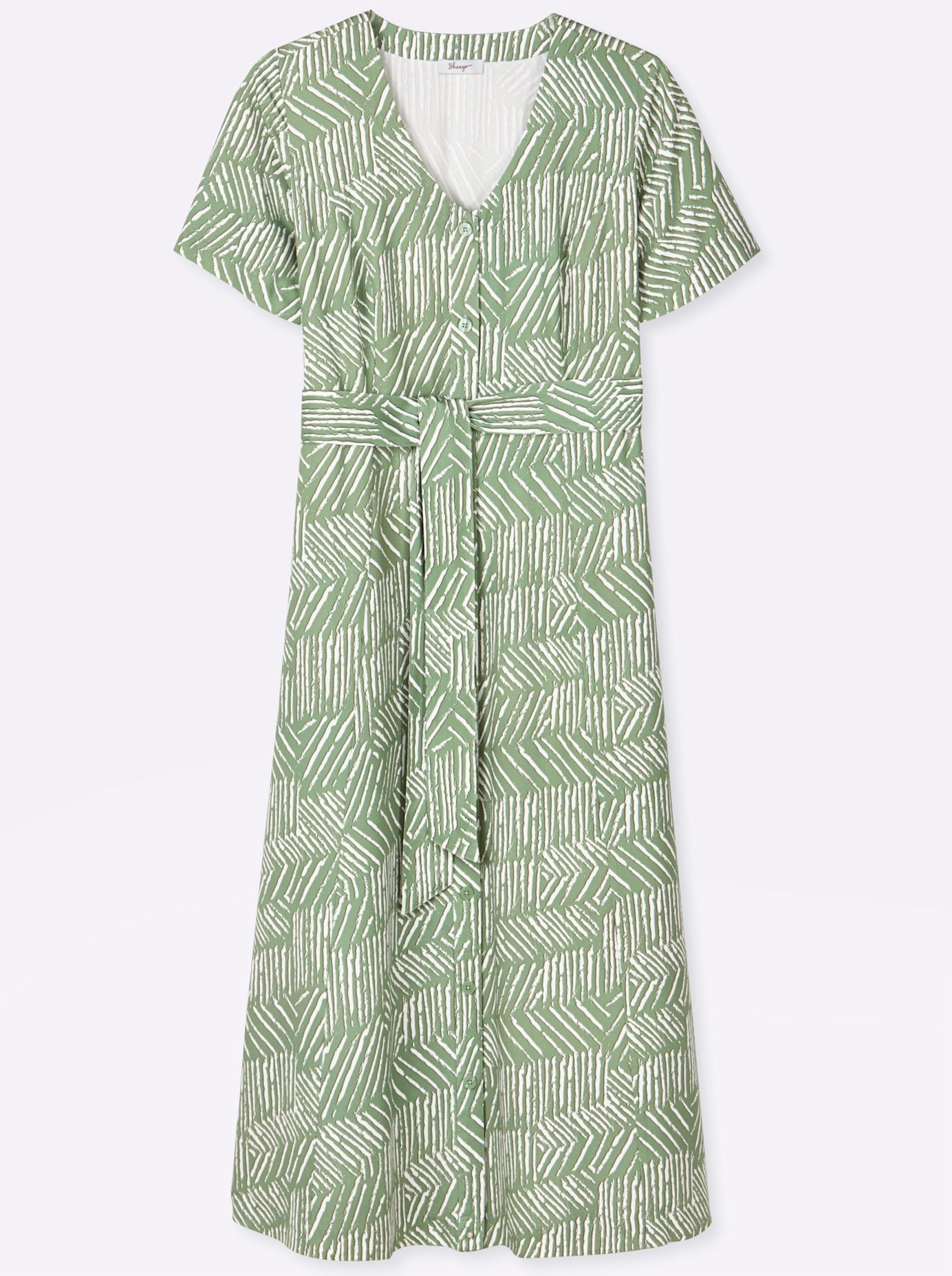 Sheego Maxikleid »Kleid« Nahttasche