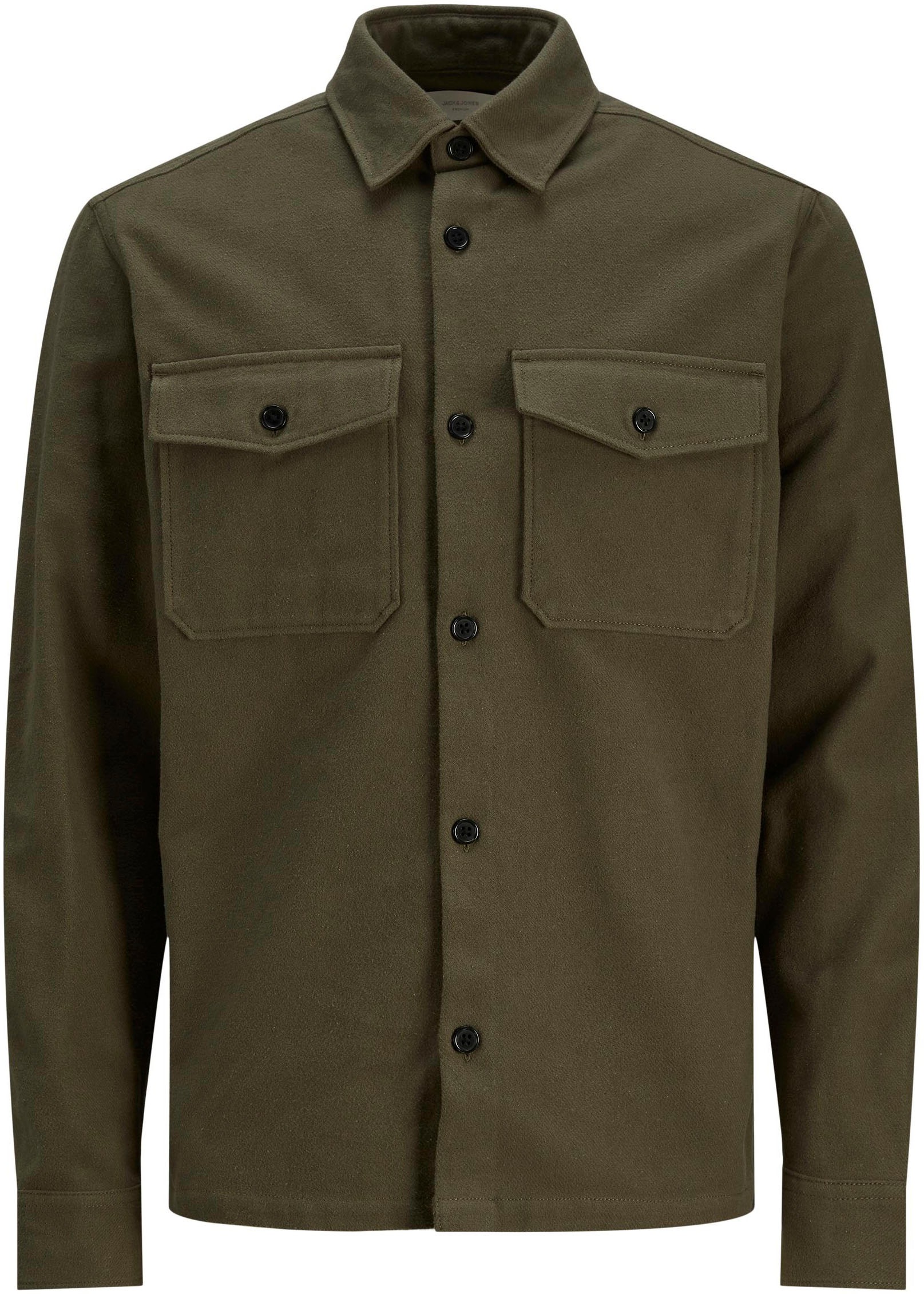 Jack & Jones Langarmhemd »JPRROY SOLID OVERSHIRT L/S SN«