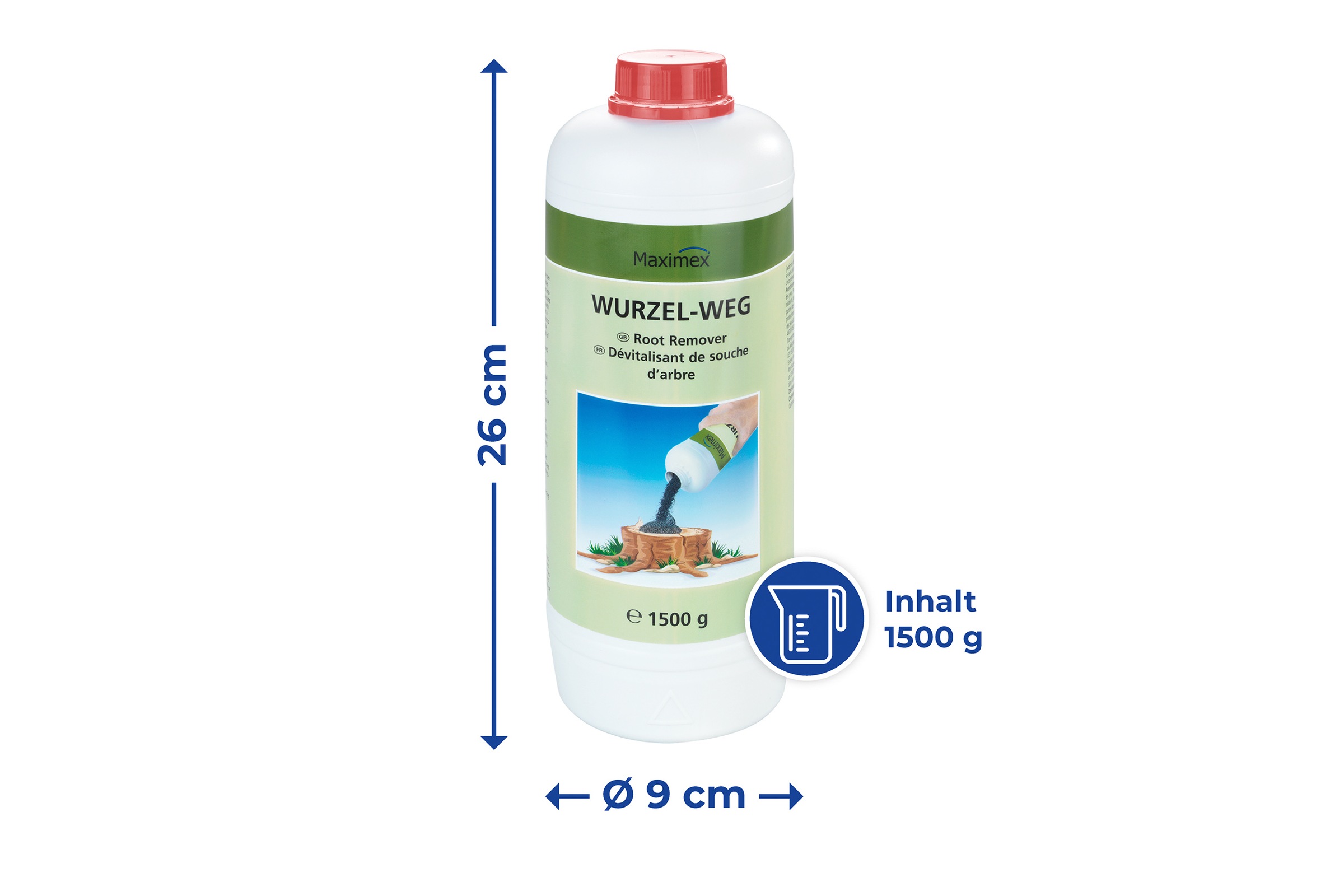 Maximex Unkrautbekämpfungsmittel »Wurzel-weg« 1500 g Granulat