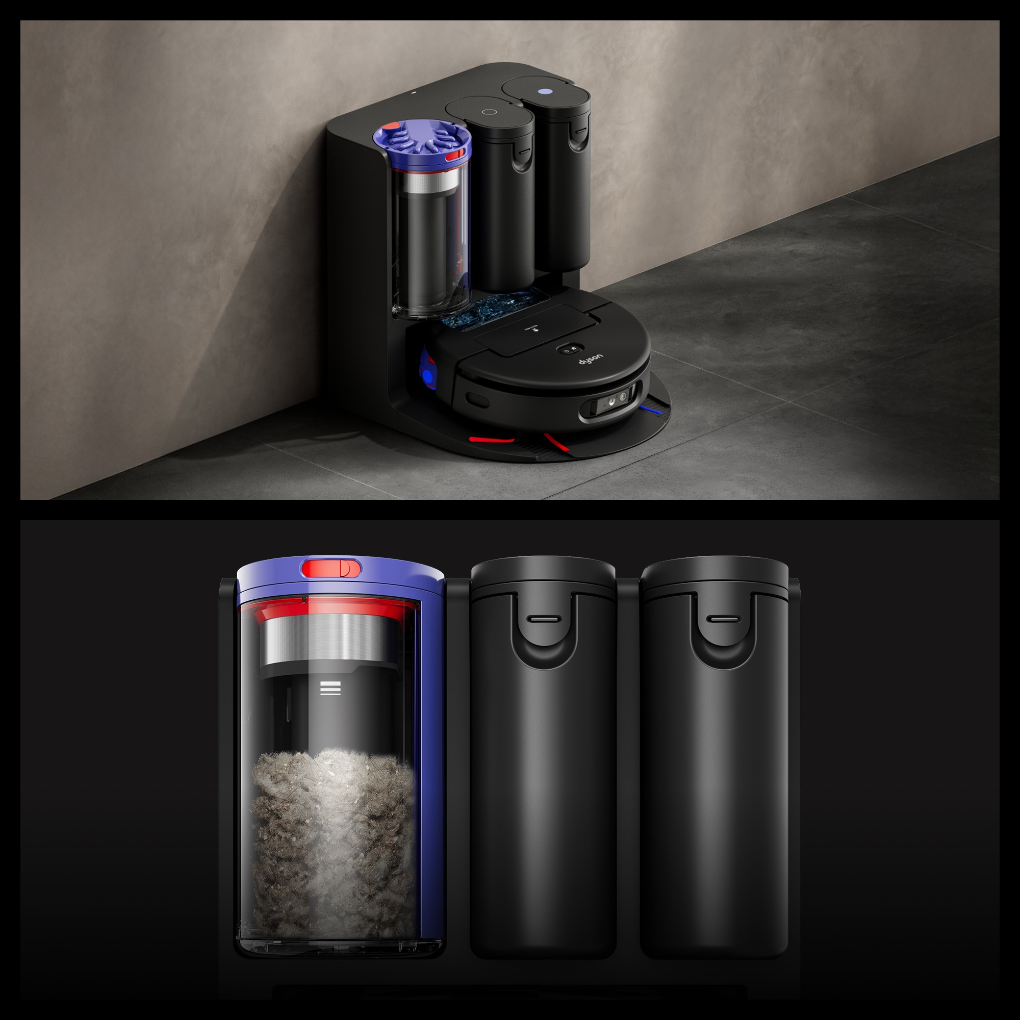 DYSON Saugroboter »spot+scrub Ai« Beseitigt versteckte Flecken mithilfe fortschrittlicher KI