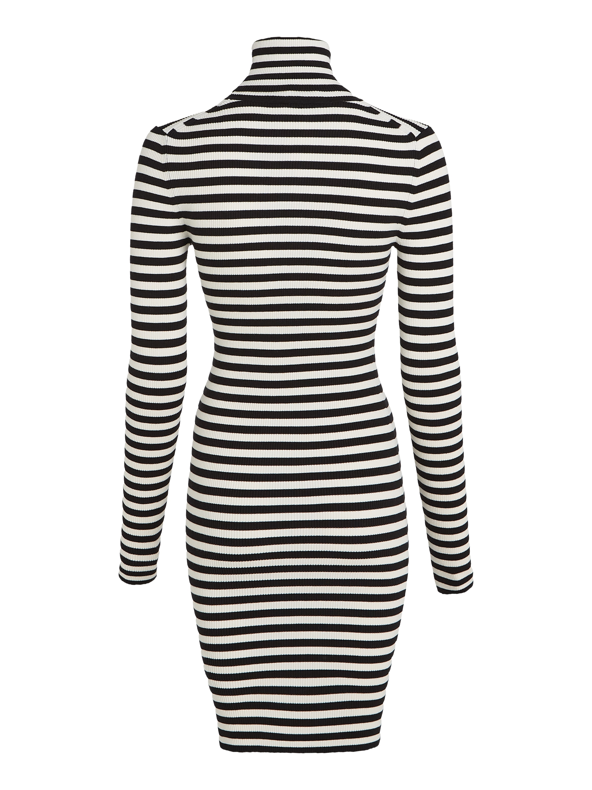 Calvin Klein Jeans Jerseykleid »WOVEN LABEL TIGHT SWEATER DRESS«, mit Rollkragen