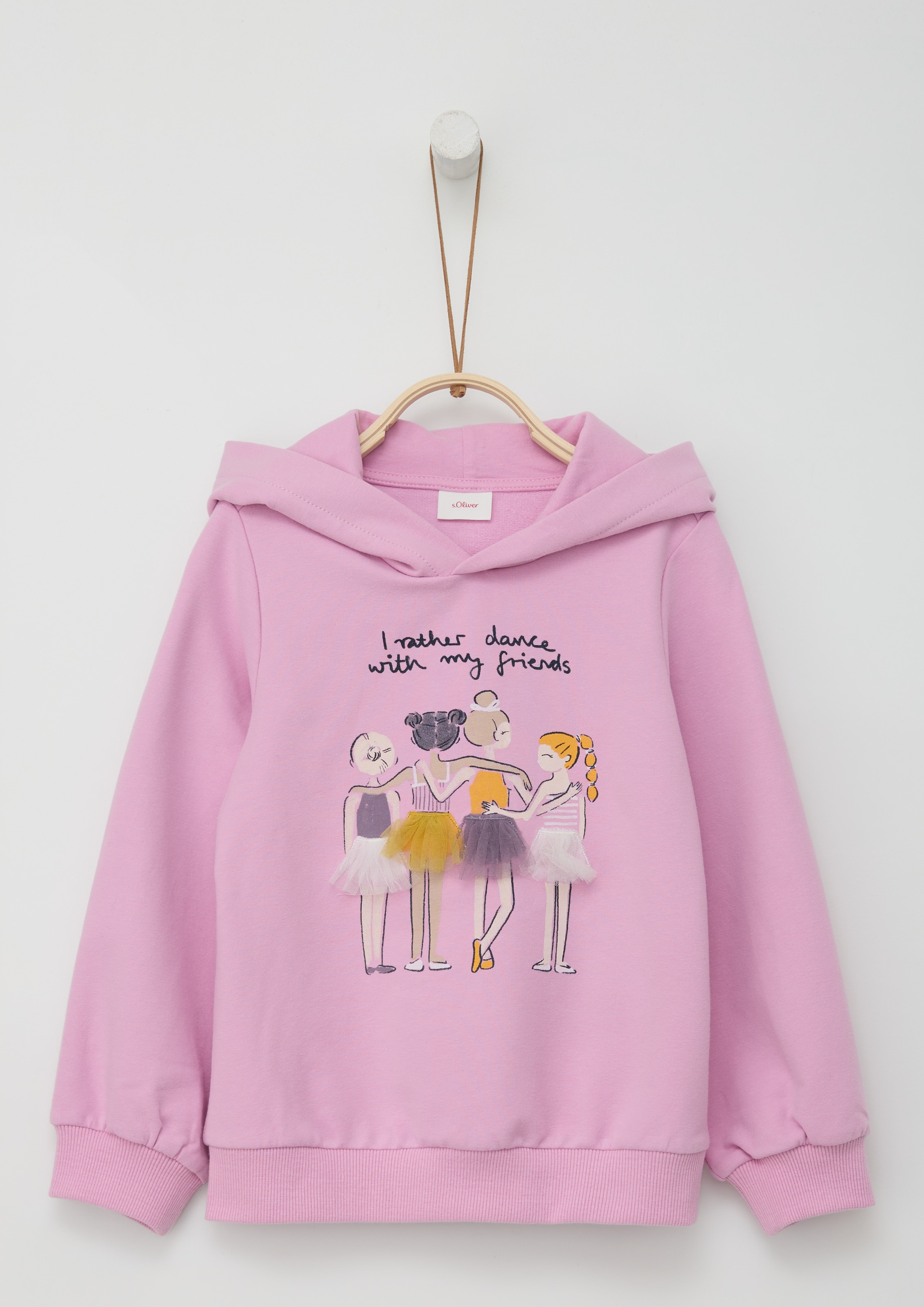 s.Oliver Junior Kapuzensweatshirt, mit Frontprint