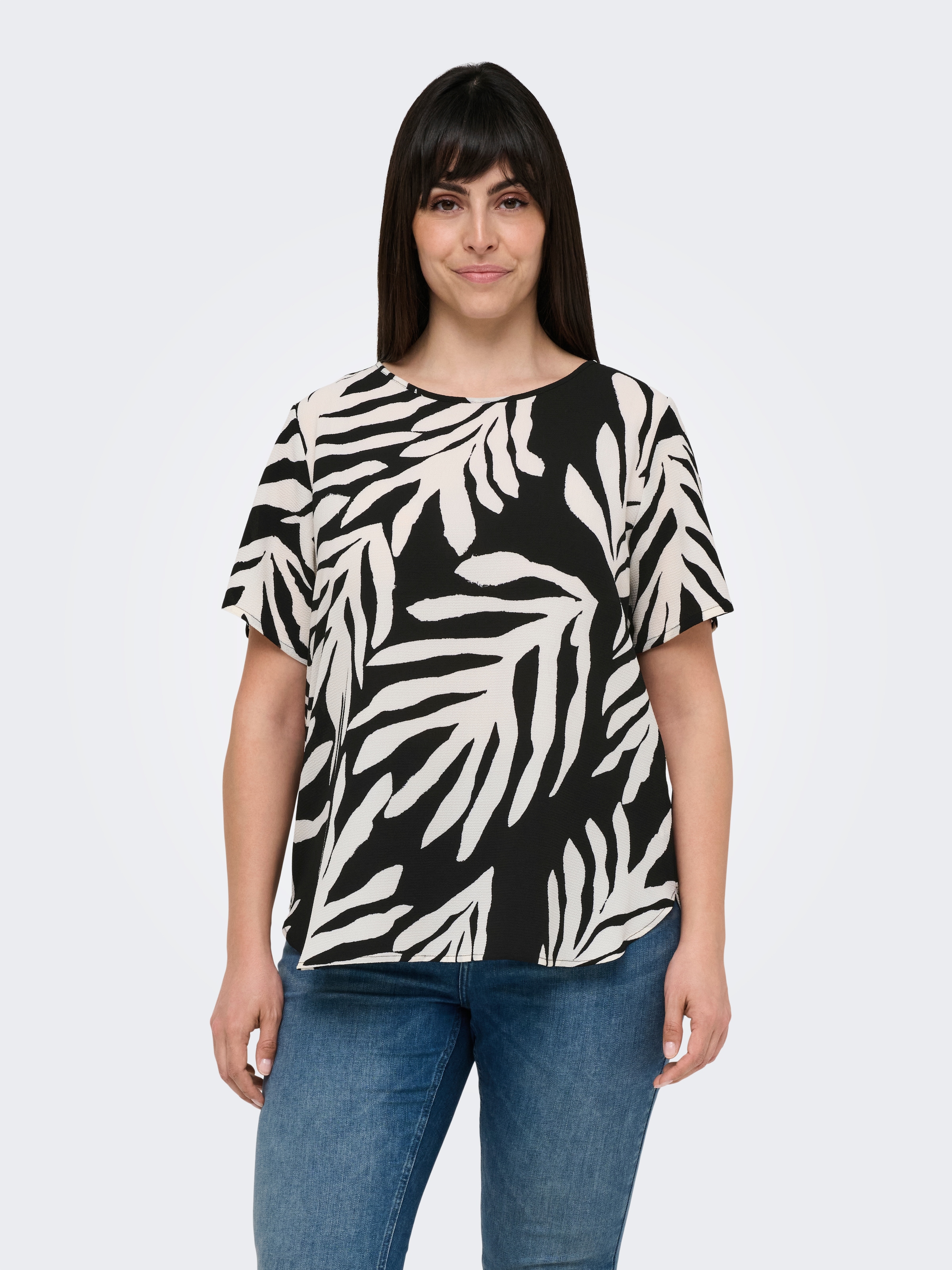 ONLY CARMAKOMA Shirtbluse »CARVICA SS TOP WVN NOOS«