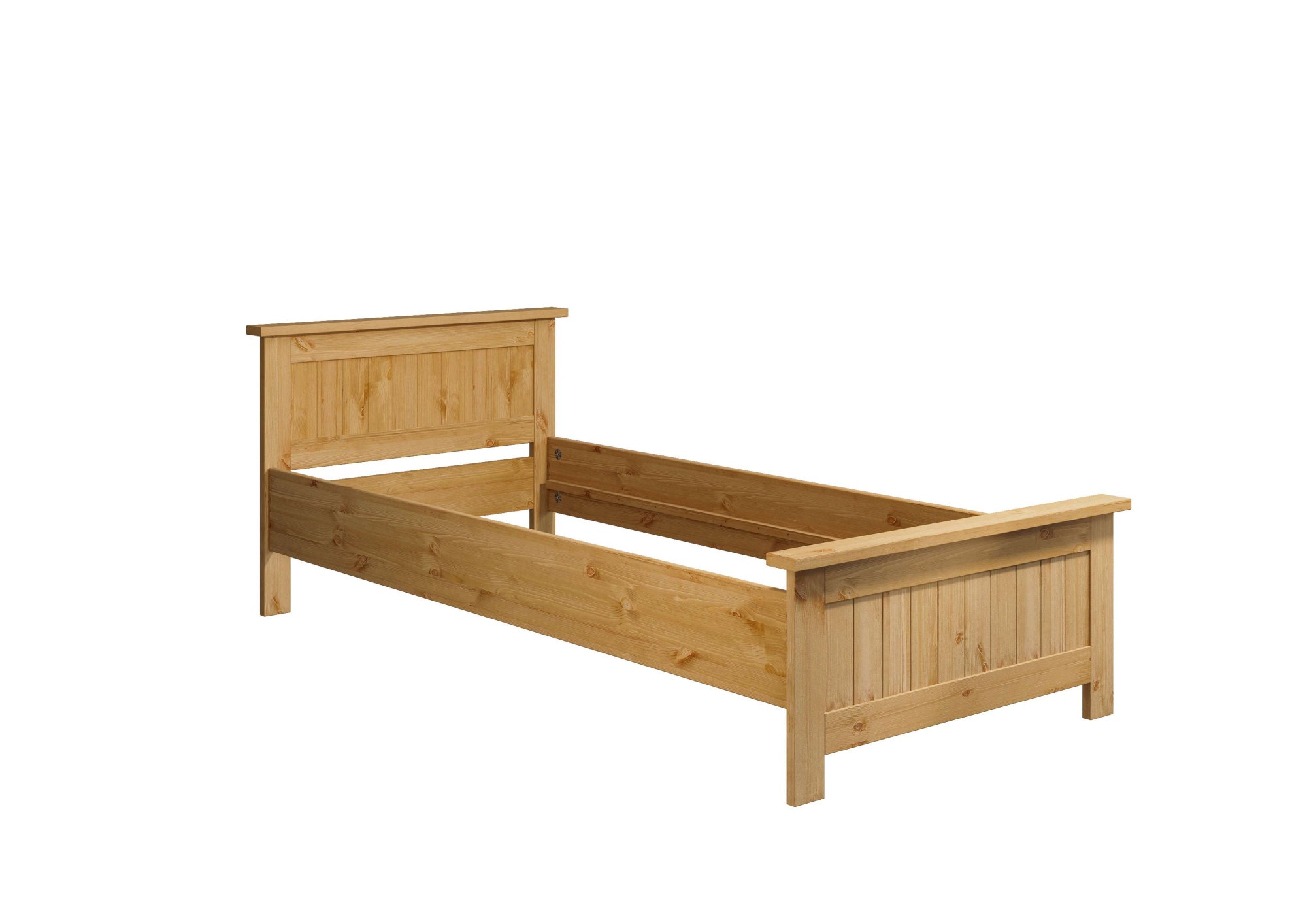 Home affaire Massivholzbett »Juventus, Bett, Massivholzbett, Holzbett, Bettrahmen«, (Breite/Belastbarkeit 140cm/180 KG), Breite 90 cm, aus massiver Kiefer, FSC®-zertifiziert