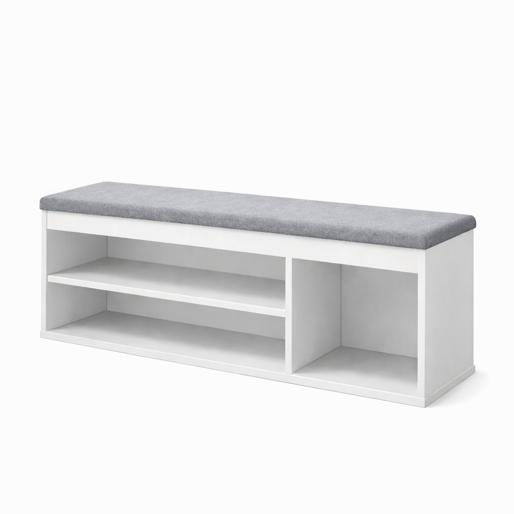 OTTO home Schuhbank »Schuchschrank 100,  Schuhregal, Schuhtruhe, Schuhkommode, Sitzbank« Inkl. bequemem Sitzkissen mit Stauraum darunter