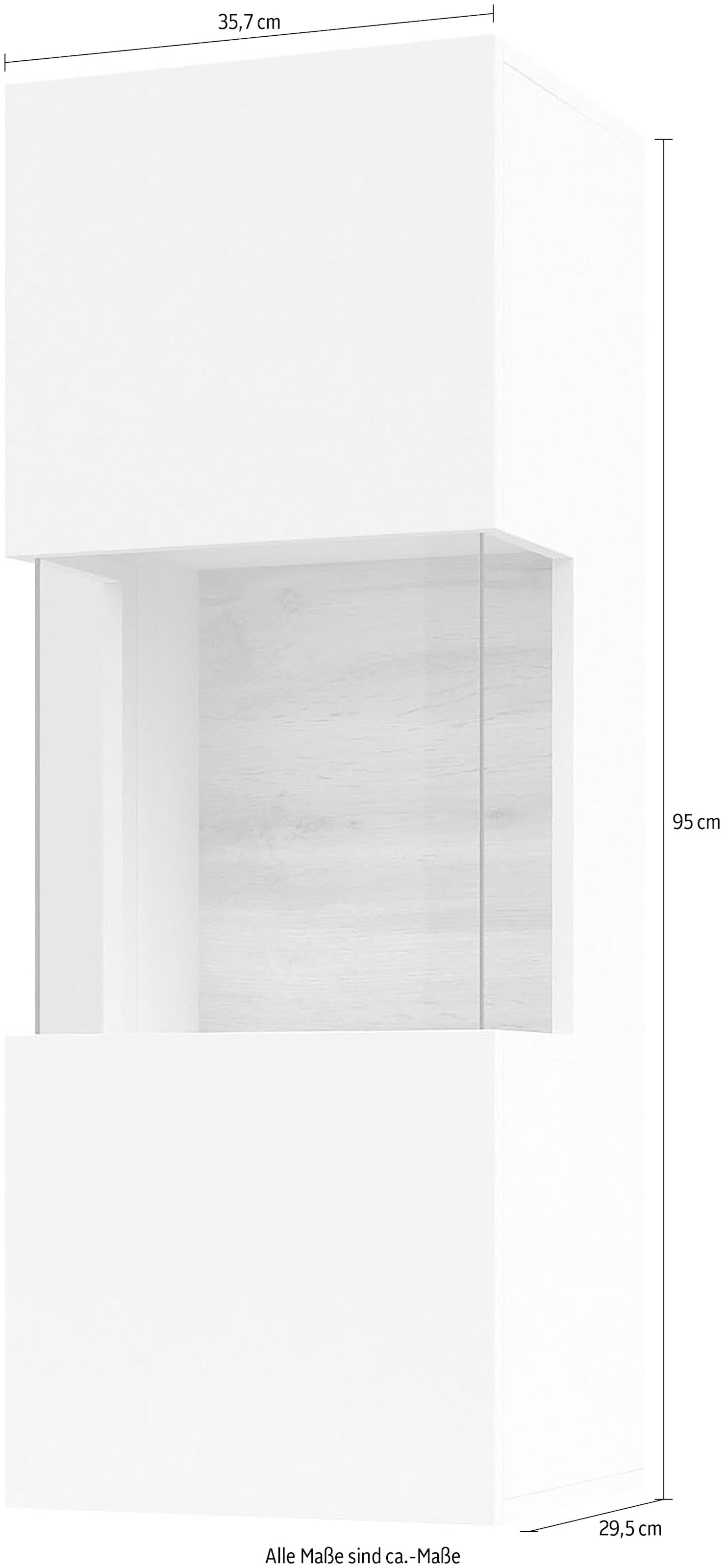 Helvetia Hängevitrine »Ava«, Höhe 95 cm mit Seitenverglasung kaufen bei OTTO
