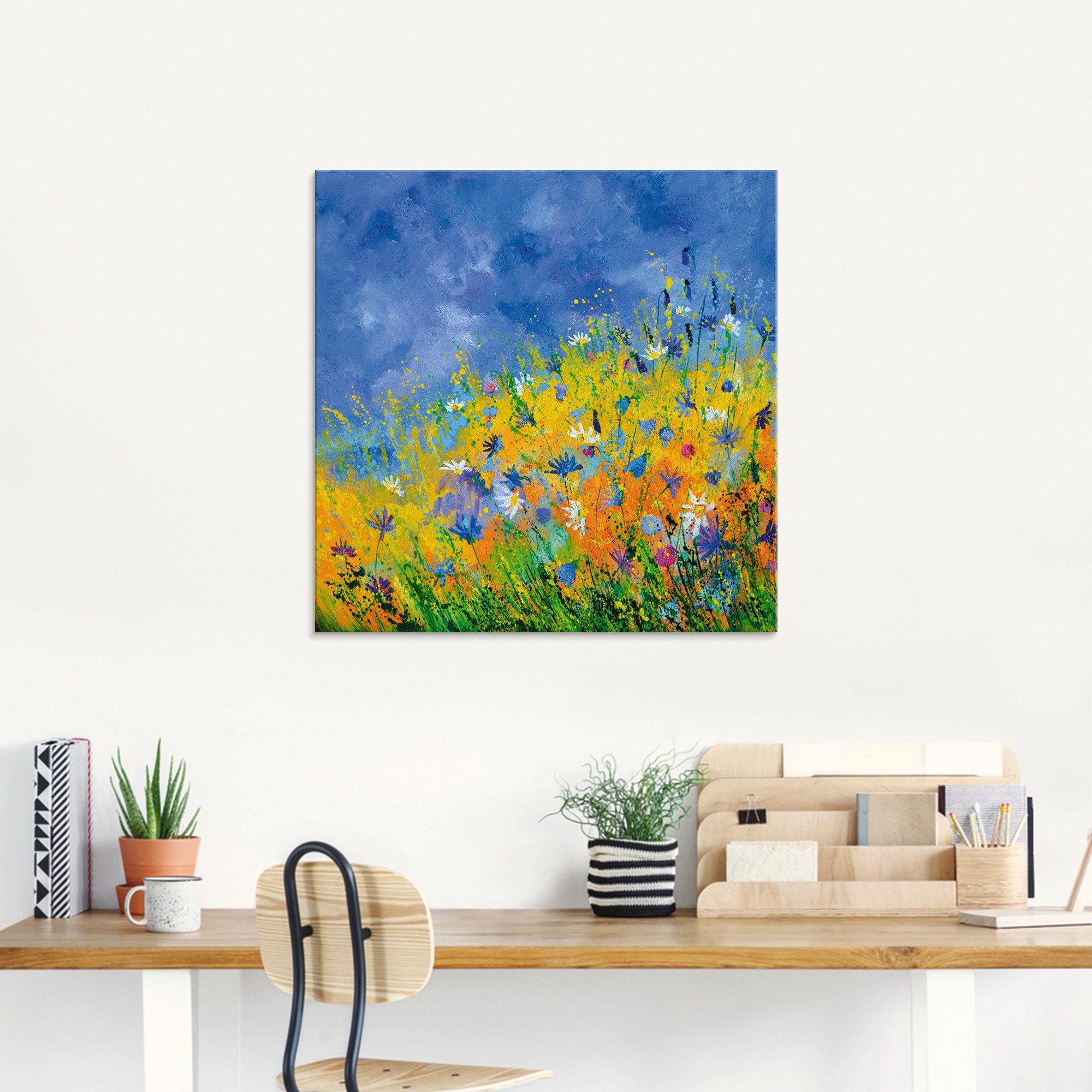 Artland Glasbild »Wildblumen«, Blumenwiese, (1 St.), in verschiedenen Größen