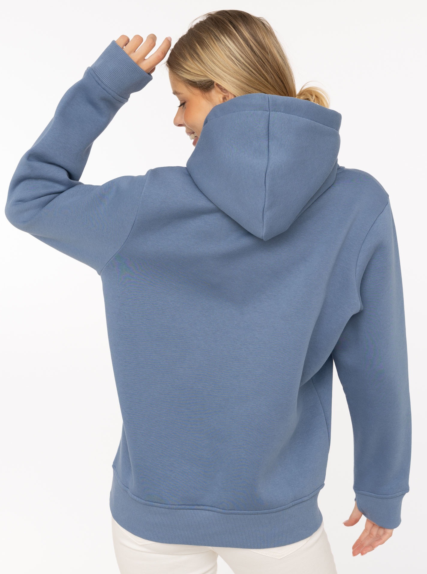 Zwillingsherz Hoodie »"Küste"«, statement Stickerei, gestreifte Kordel, Kapuze
