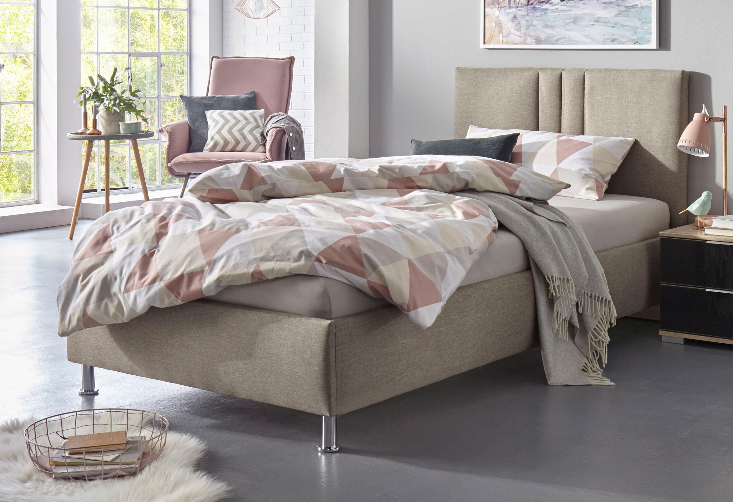 Westfalia Schlafkomfort Polsterbett »Elba« wahlweise mit LED-Beleuchtung